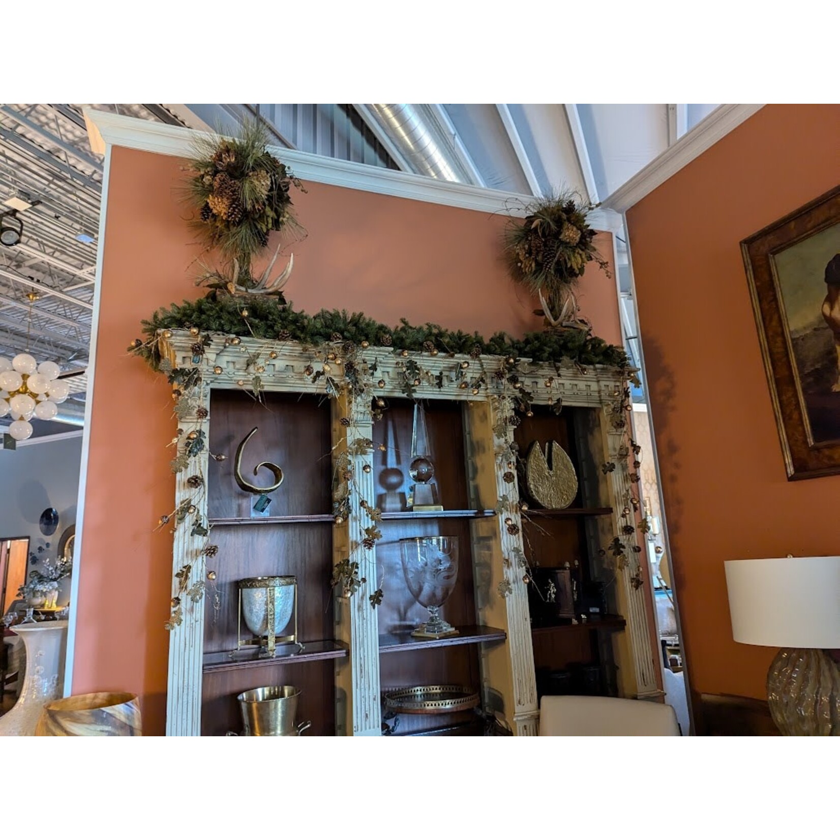 Art Frame Direct Distressed Bookcase with Lights