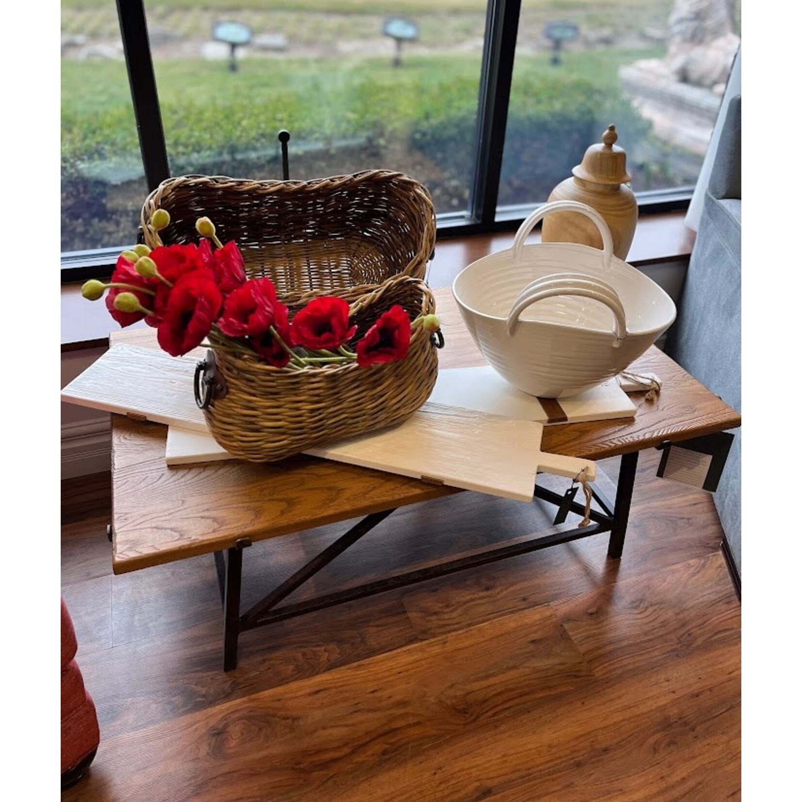 Pigeon and Poodle Varna Natural Rattan Nested Baskets Set of 2