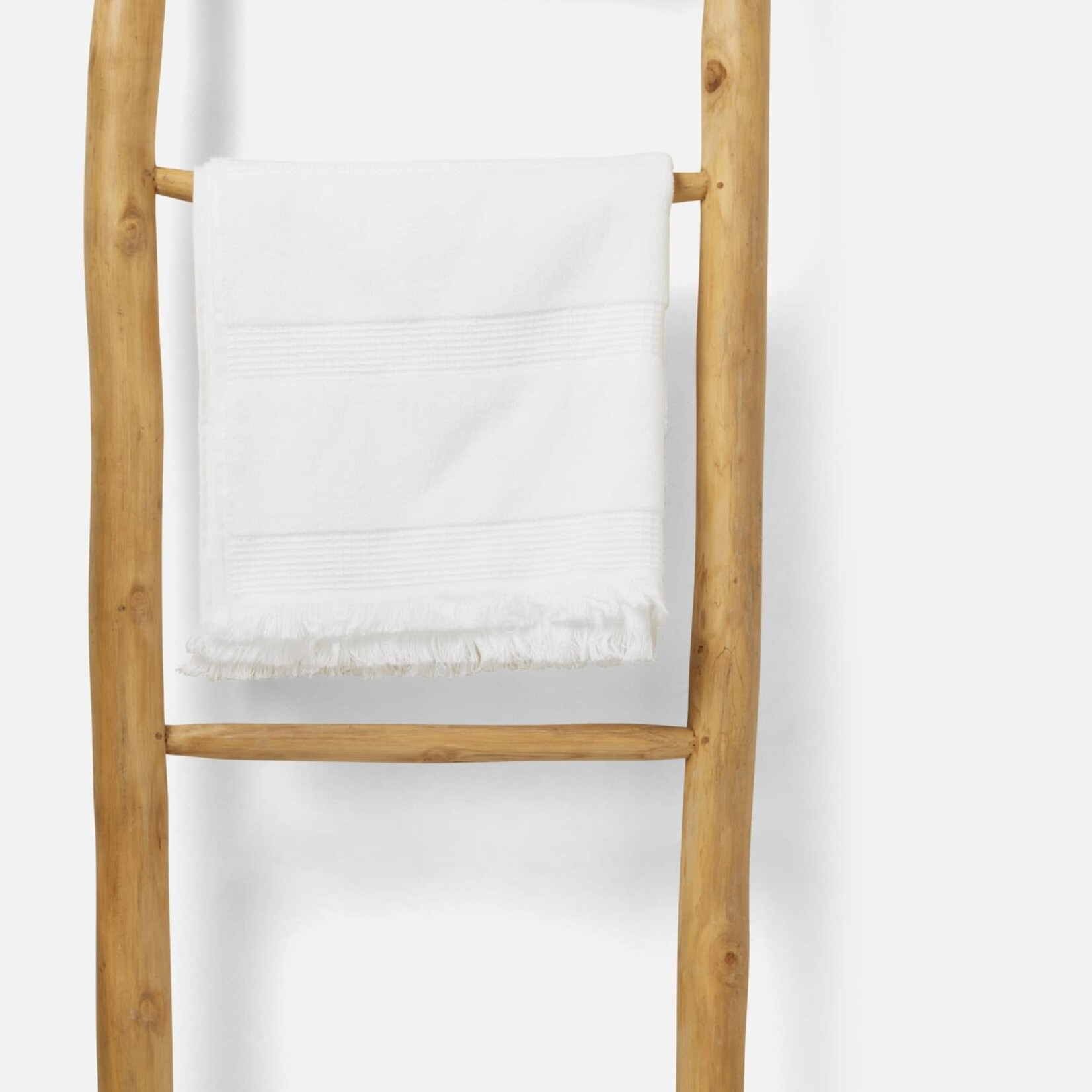Pigeon and Poodle Provo Leaning Towel Rack Natural Teak