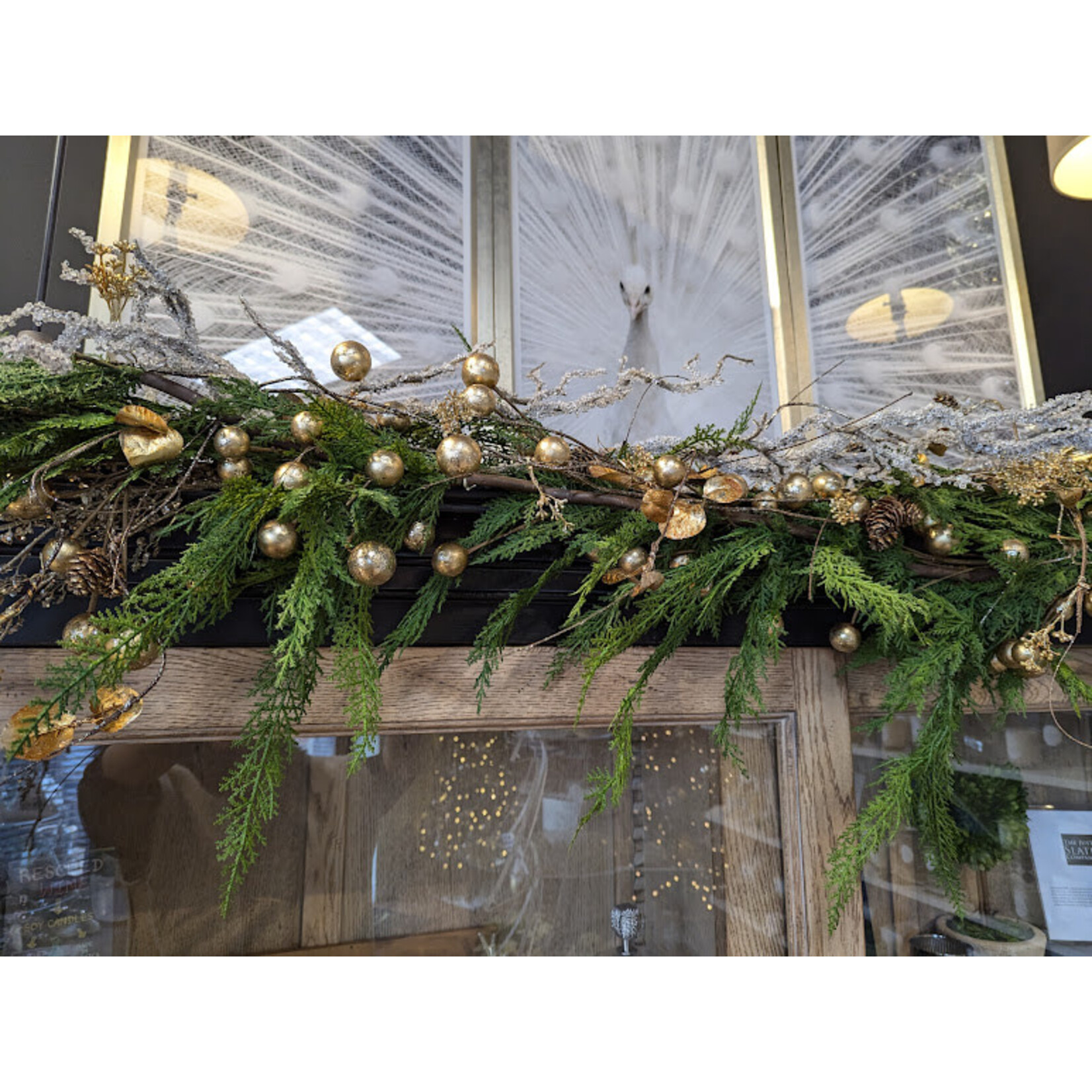 Winward Floral & Seasonal Decor Mettallic Ball Garland 48"