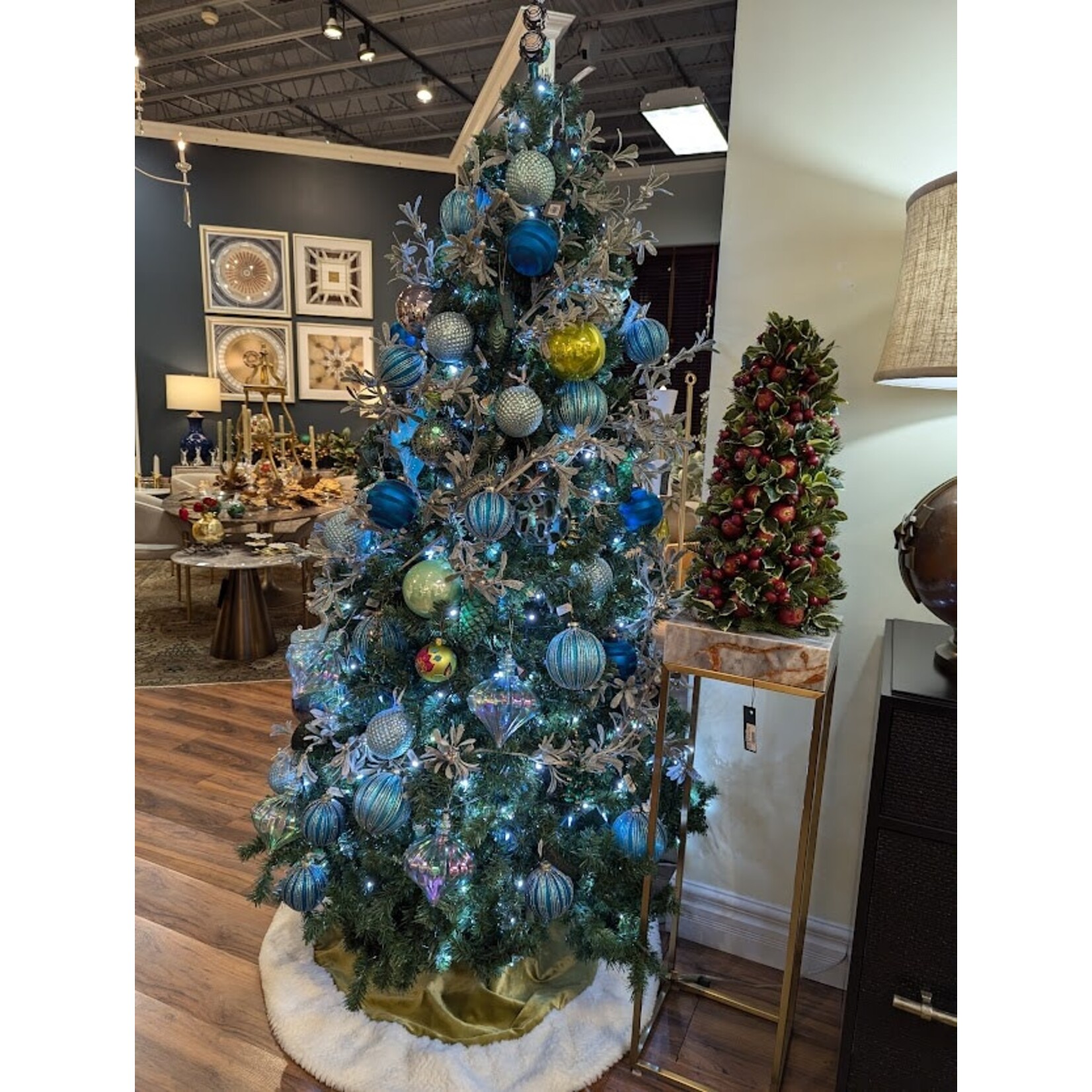 Katherine's Collection Dimensional Star Blue Yellow Ornament
