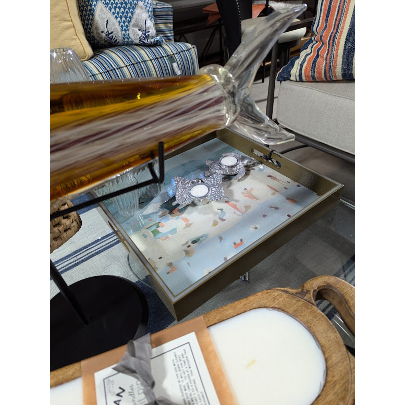 Rockflowerpaper Sandbar Square Tray