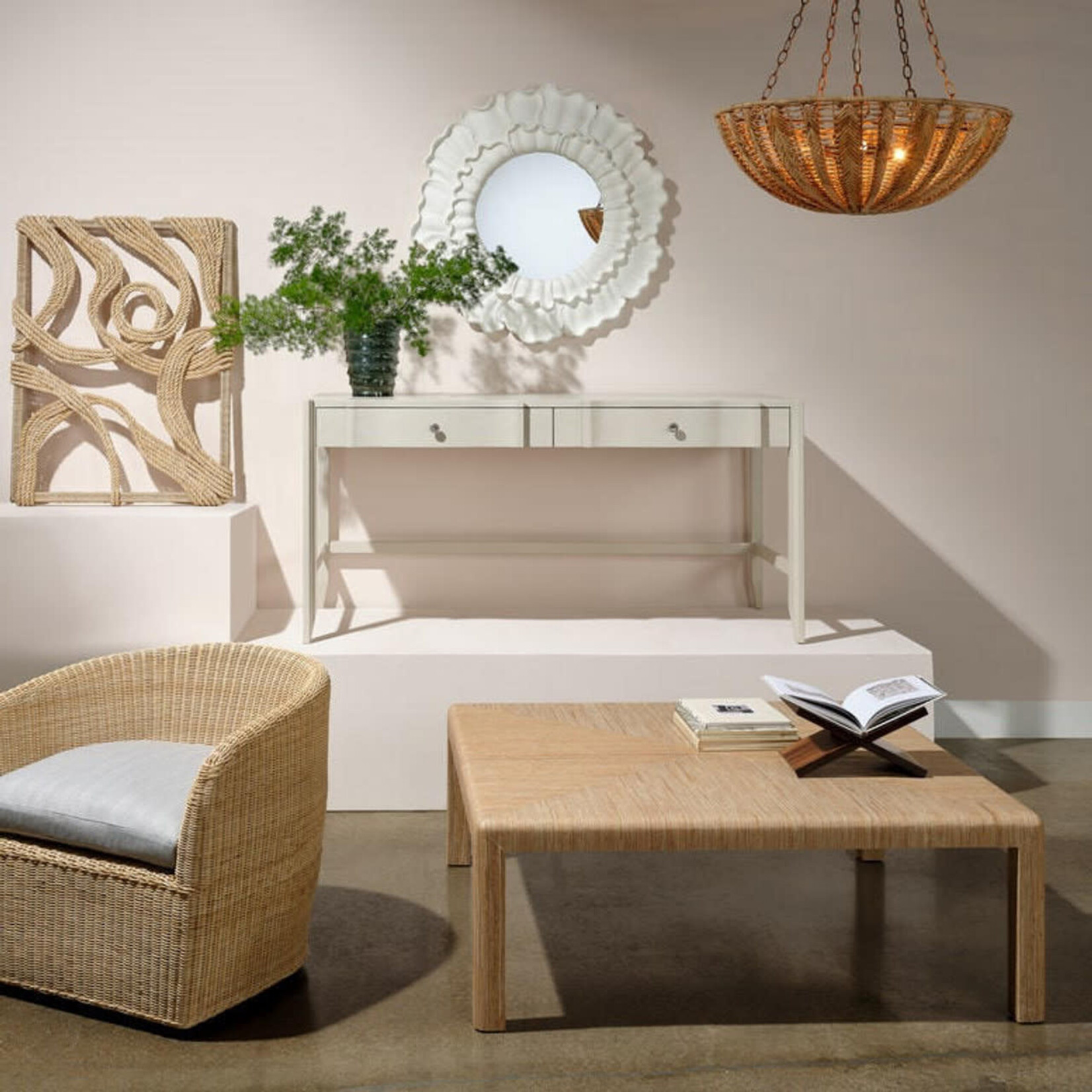 Made Goods Essie Book Holder Natural Banana Bark Medium