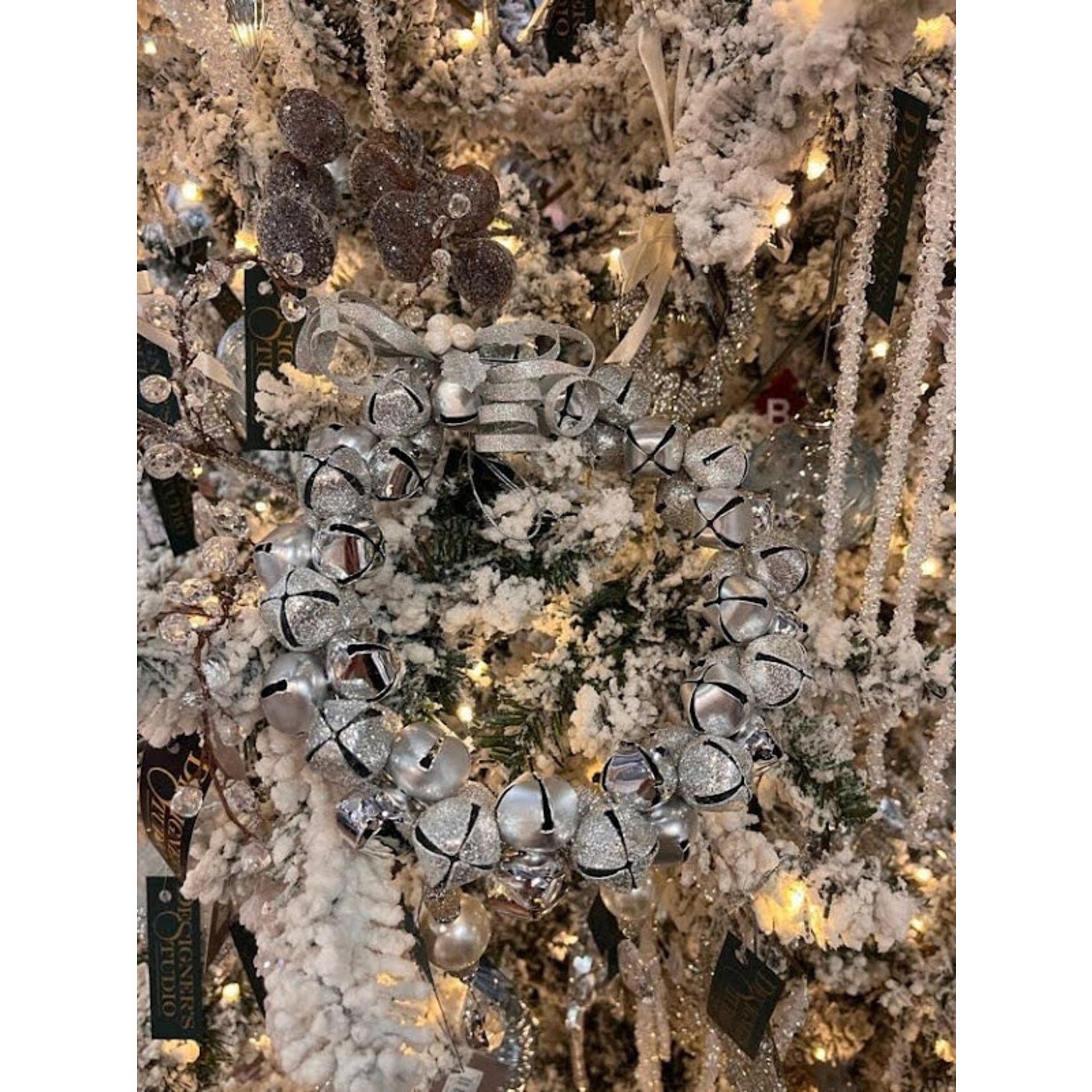 Katherine's Collection Azure Silver Bell Wreath