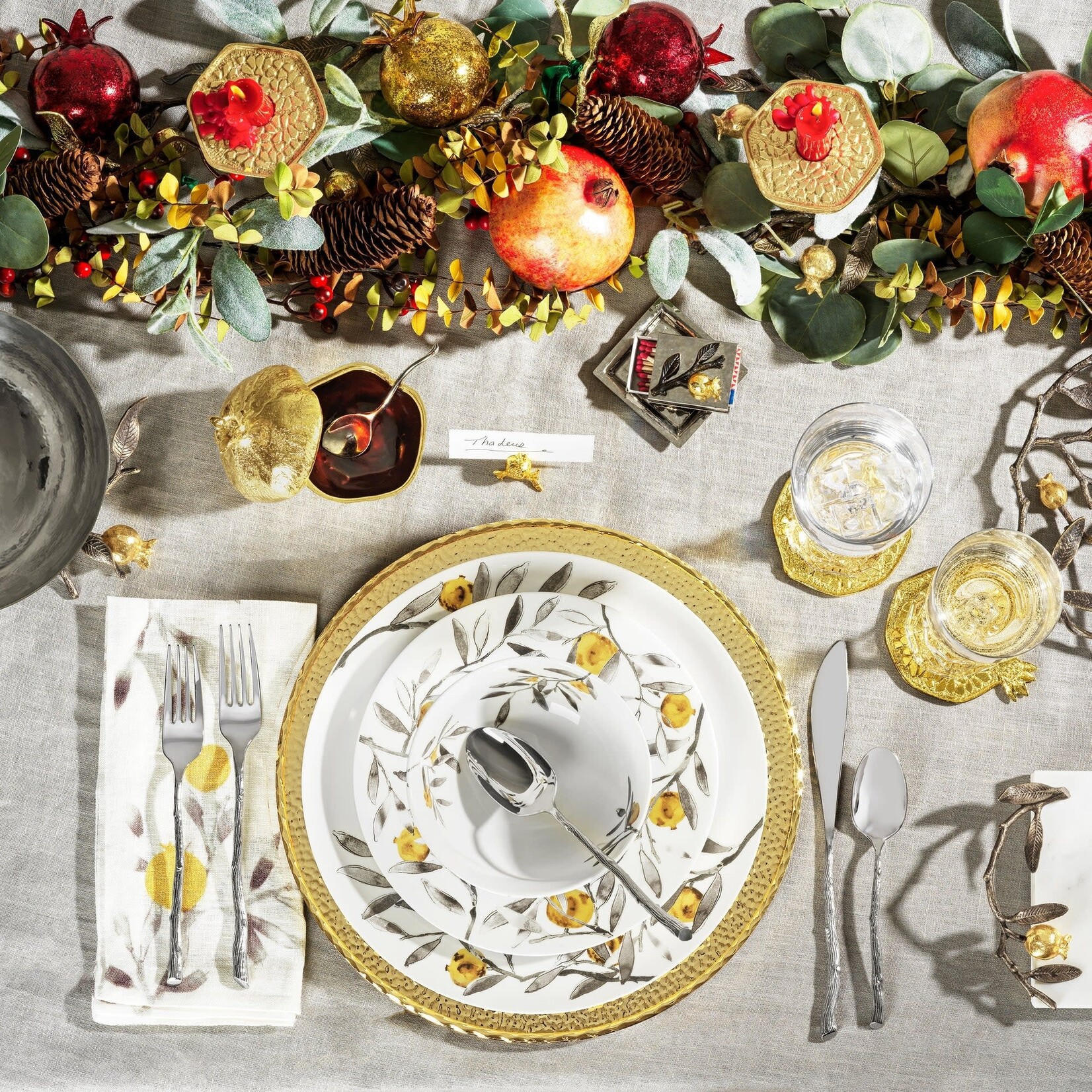 Michael Aram Twig 5 Piece Flatware Set
