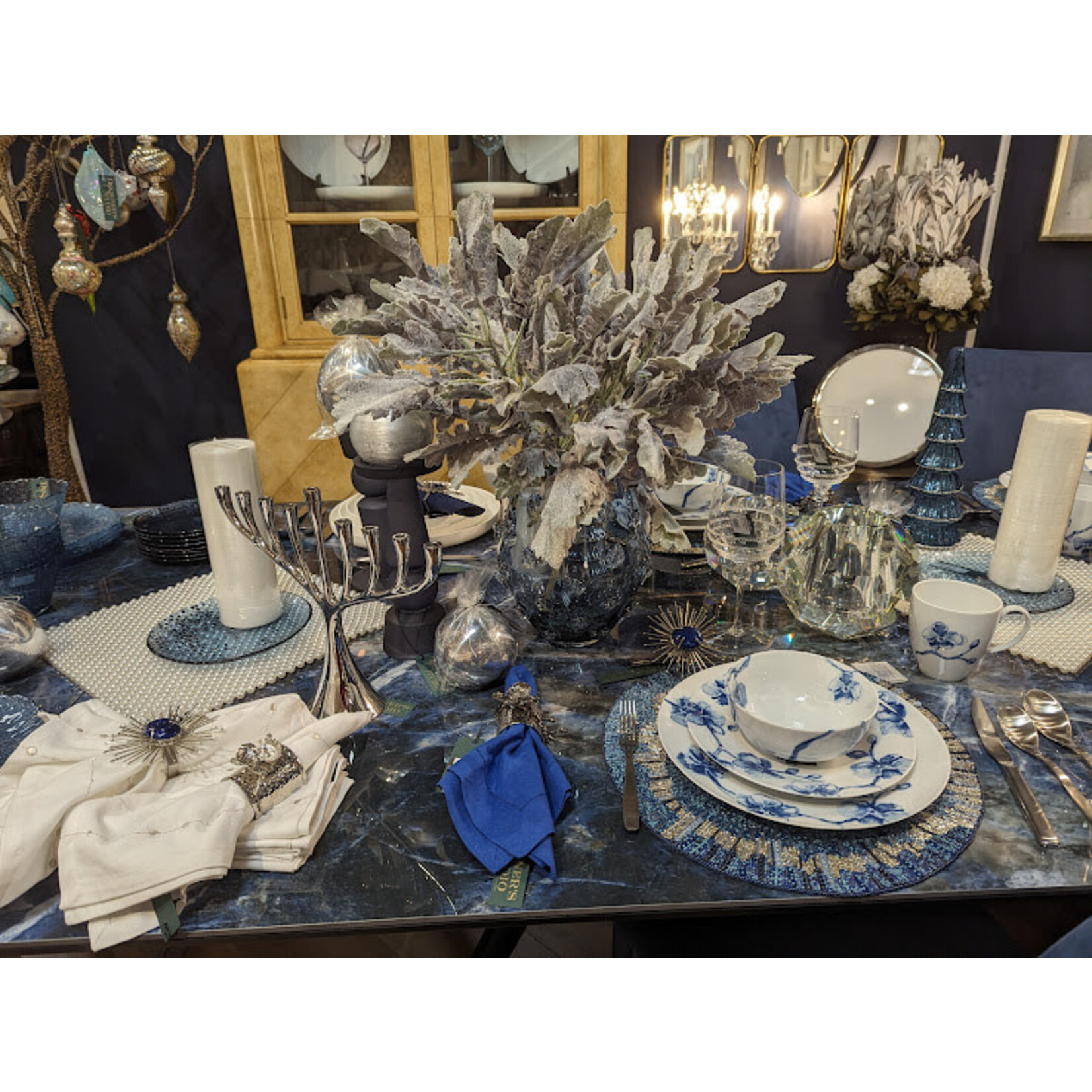 Michael Aram Blue Orchid Dinnerware 4 Piece Place Setting