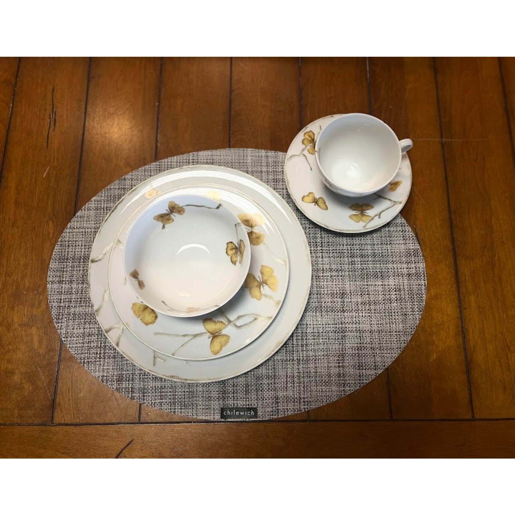 Chilewich Gravel Oval Basketweave Indoor Outdoor Placemat