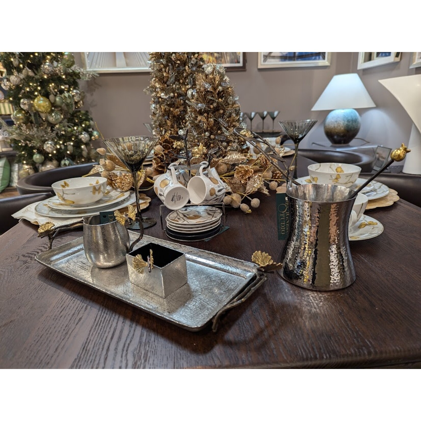 Michael Aram Pomegranate Demitasse Set with Stand
