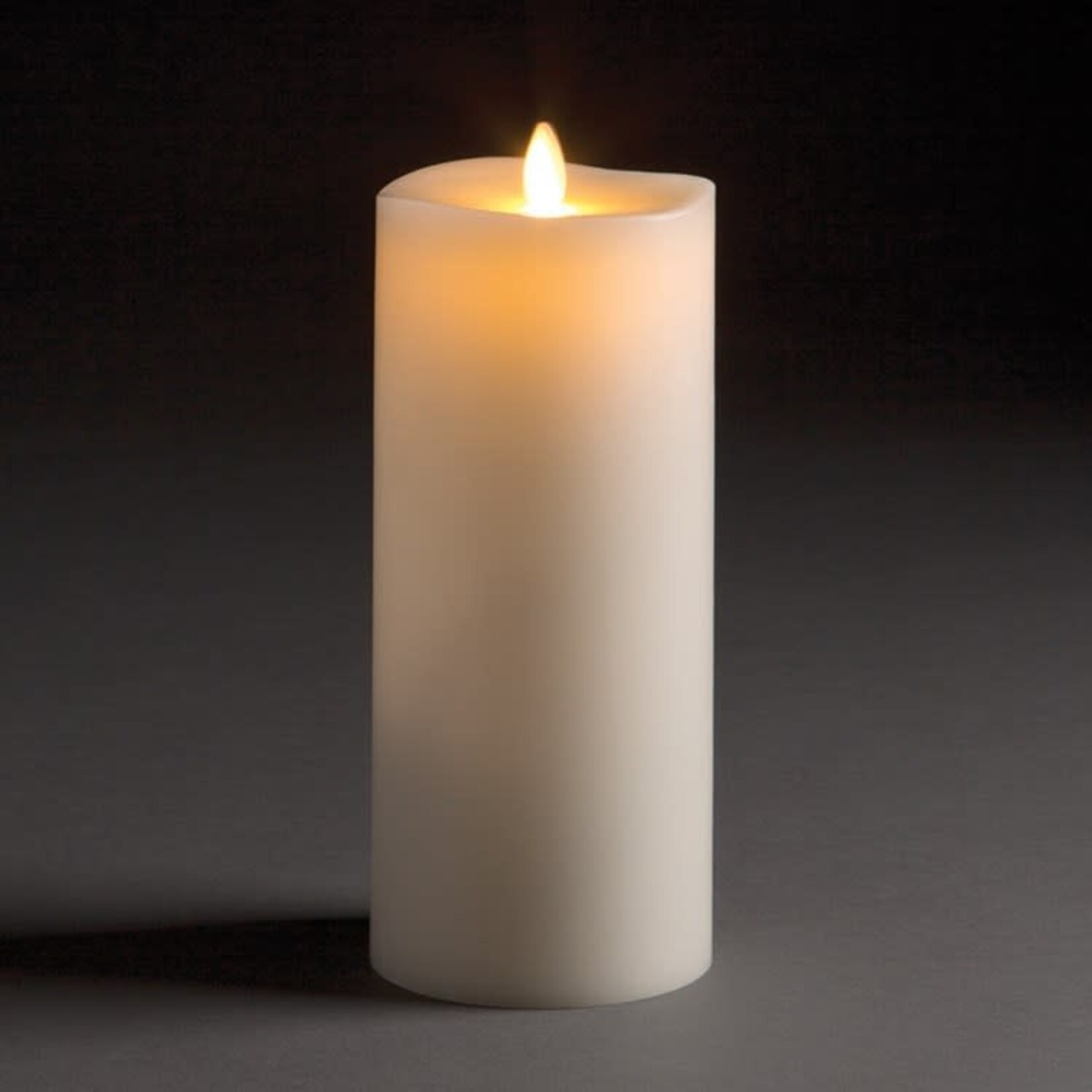 Napa Home and Garden LightLi Moving Flameless PillarCandle  3x8 Ivory