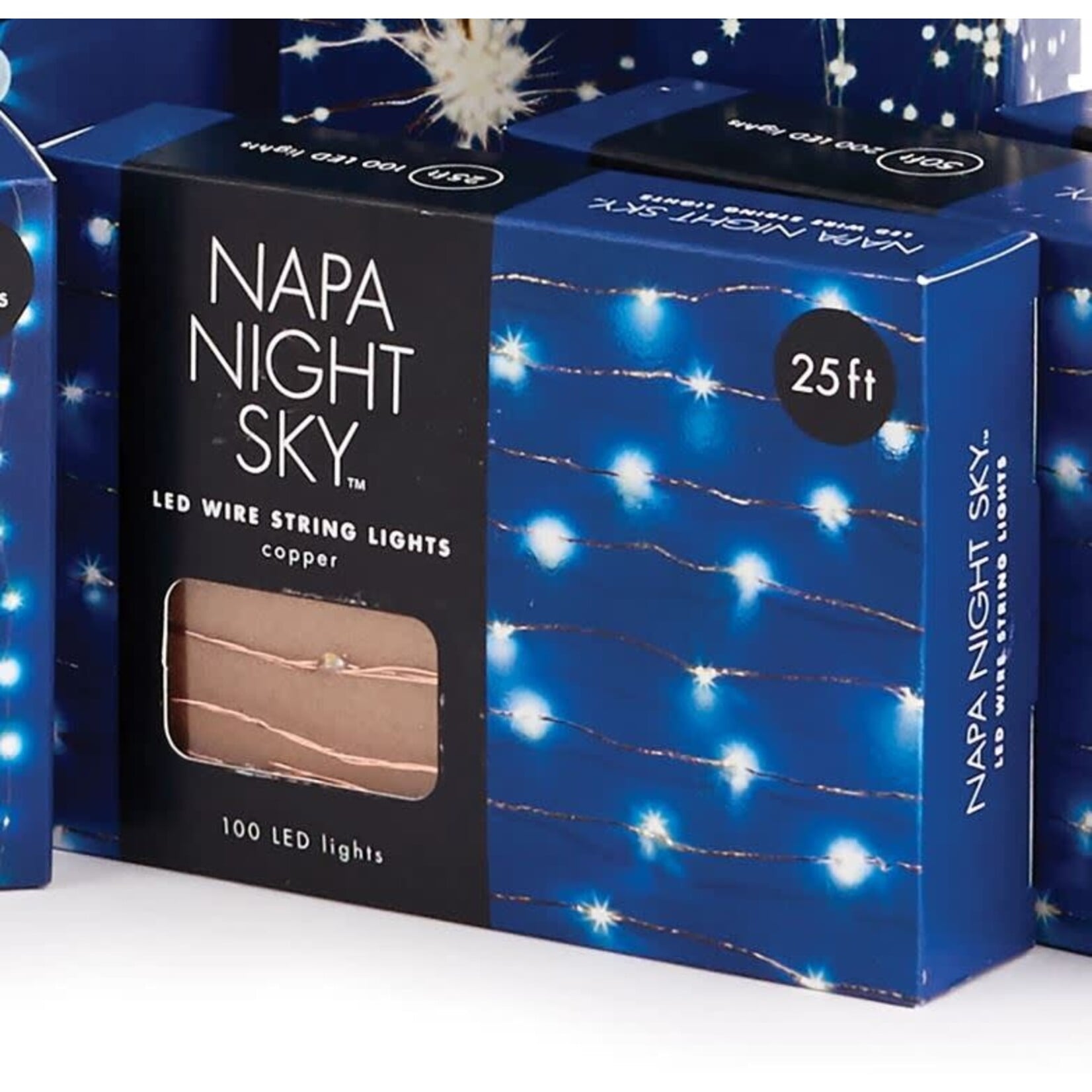 Napa Home and Garden Napa Night Sky LED Copper Wire String Lights 25'