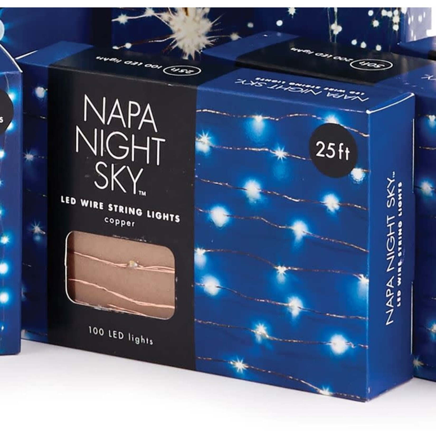 Napa Home and Garden Napa Night Sky LED Wire String Light 25' Battery