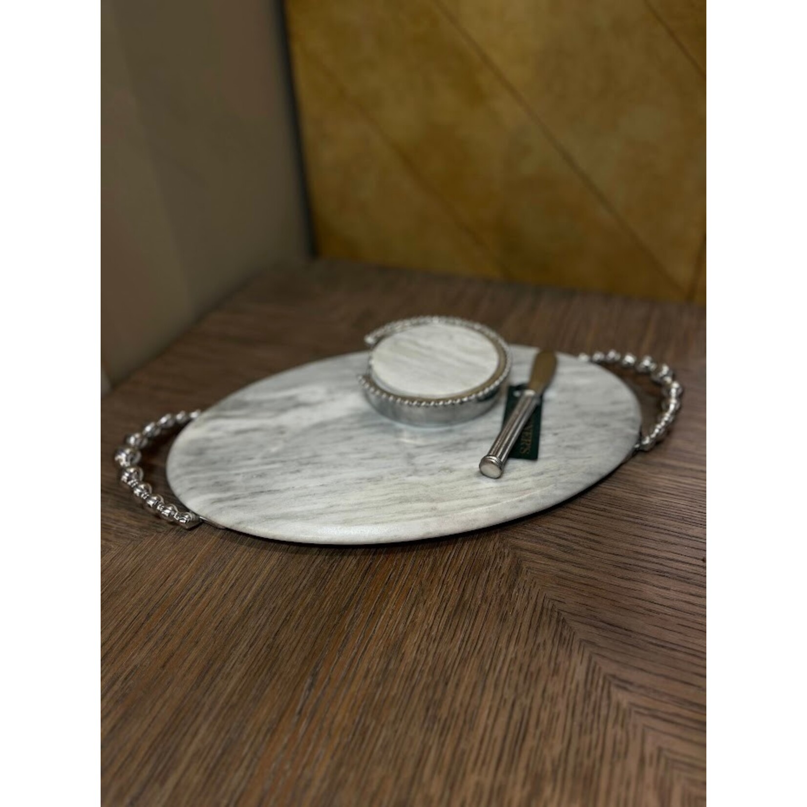 Mariposa Beaded Marble Coaster Set