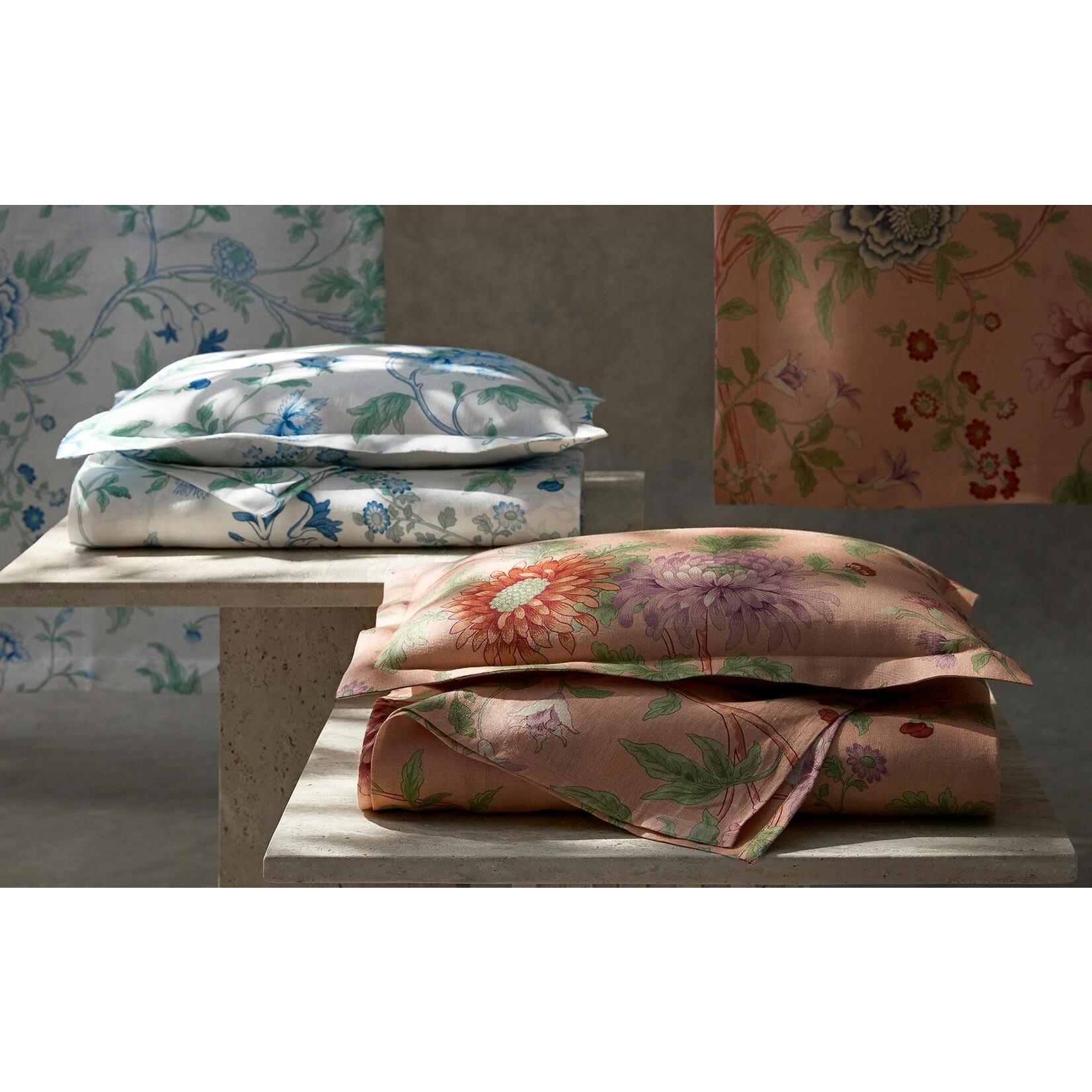 Matouk Simone Quilted Boudoir Sham Sea Flange