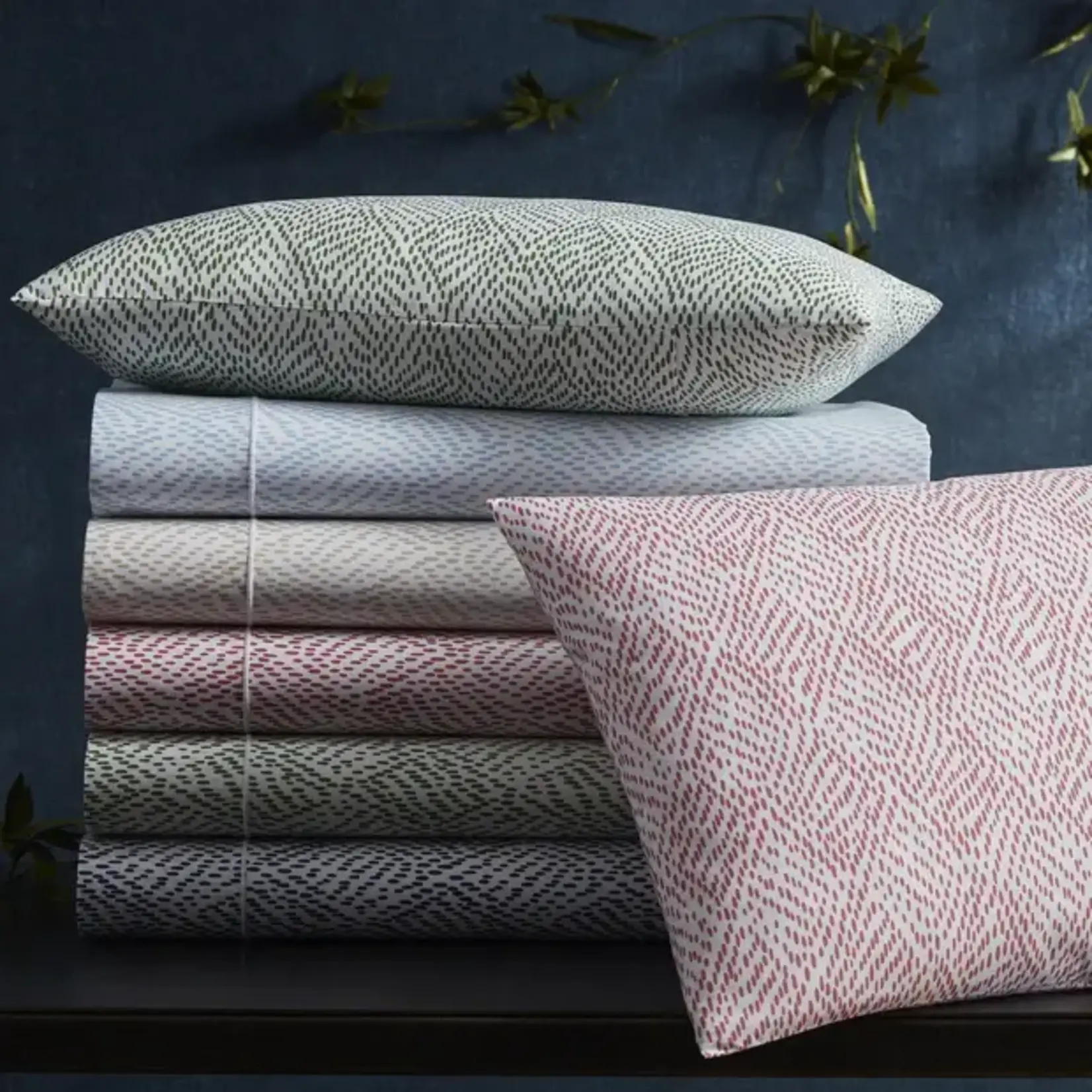 Matouk Duma Diamond Quilted Boudoir Sham Grass
