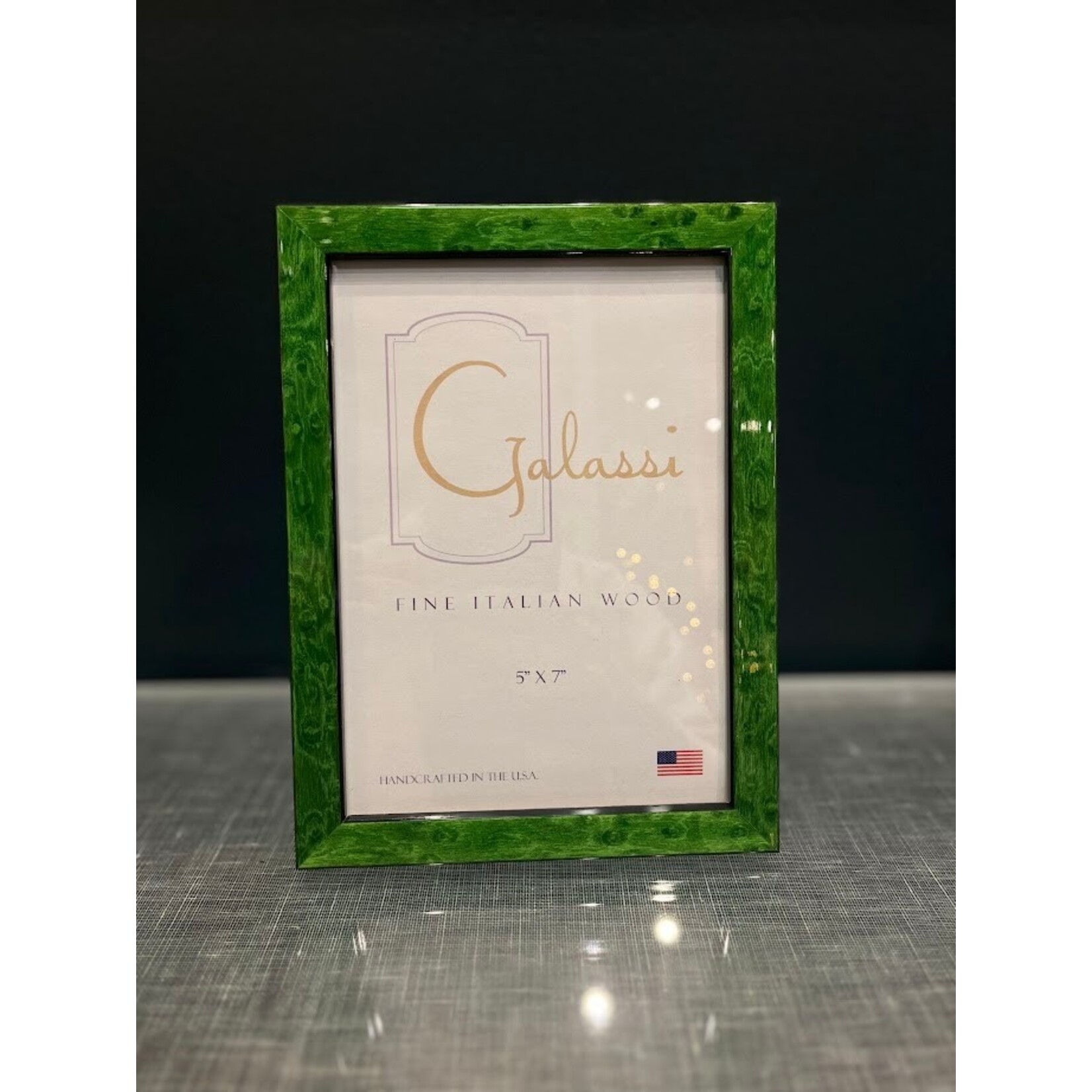 F.G. Galassi Green Burl Photo Frame 5x7
