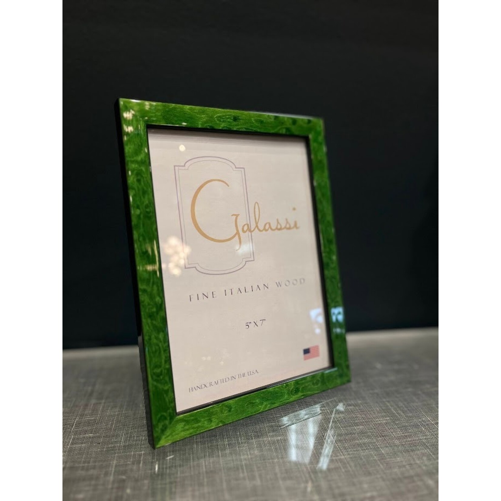 F.G. Galassi Green Burl Photo Frame 5x7