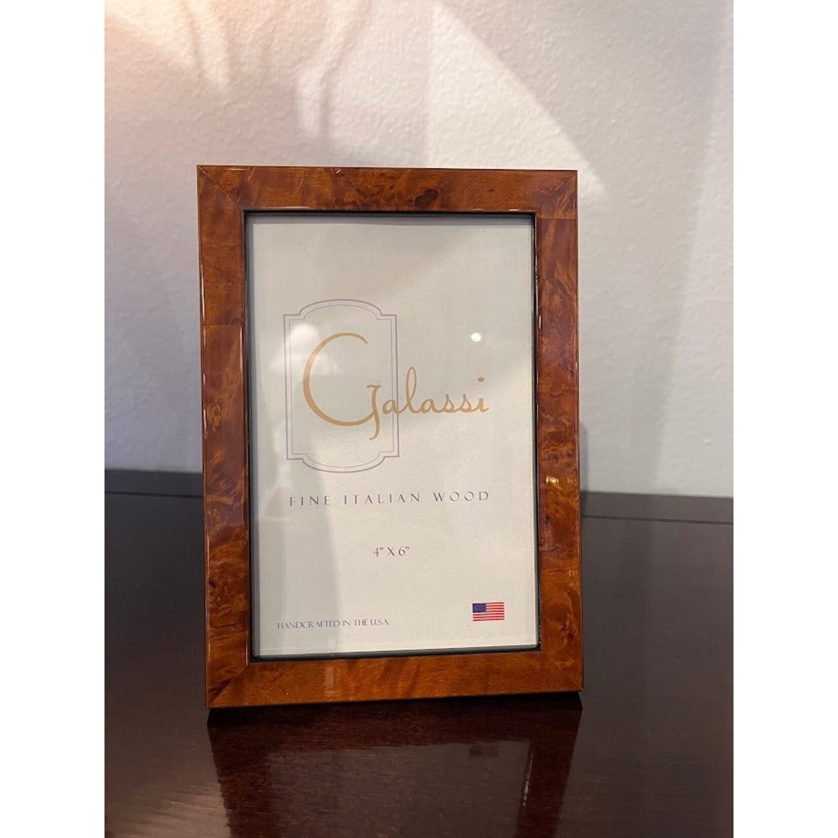 F.G. Galassi Chestnut Burl Photo Frame 4x6
