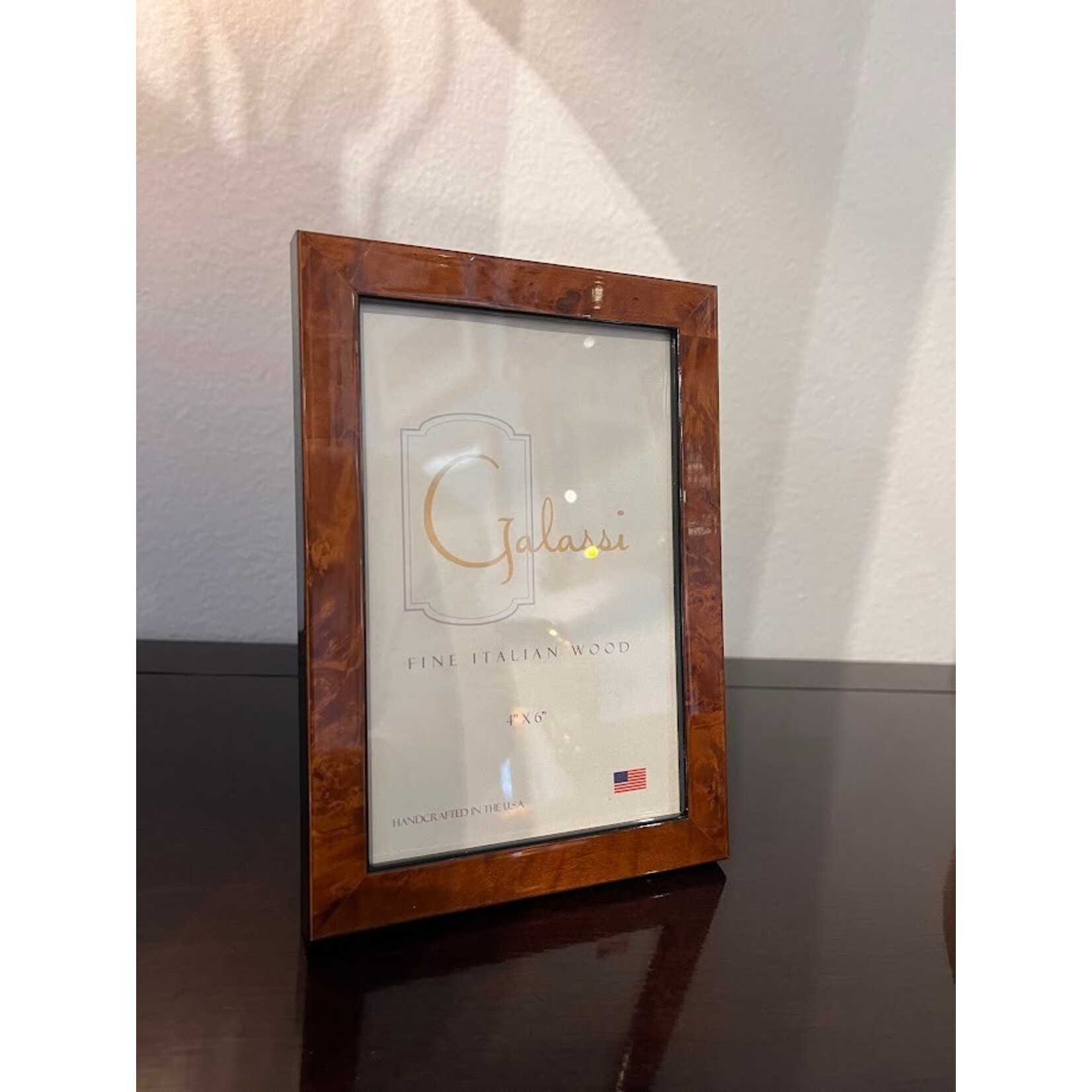 F.G. Galassi Chestnut Burl Photo Frame 4x6