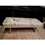 Anaya Elegant Floral Handwoven Bench