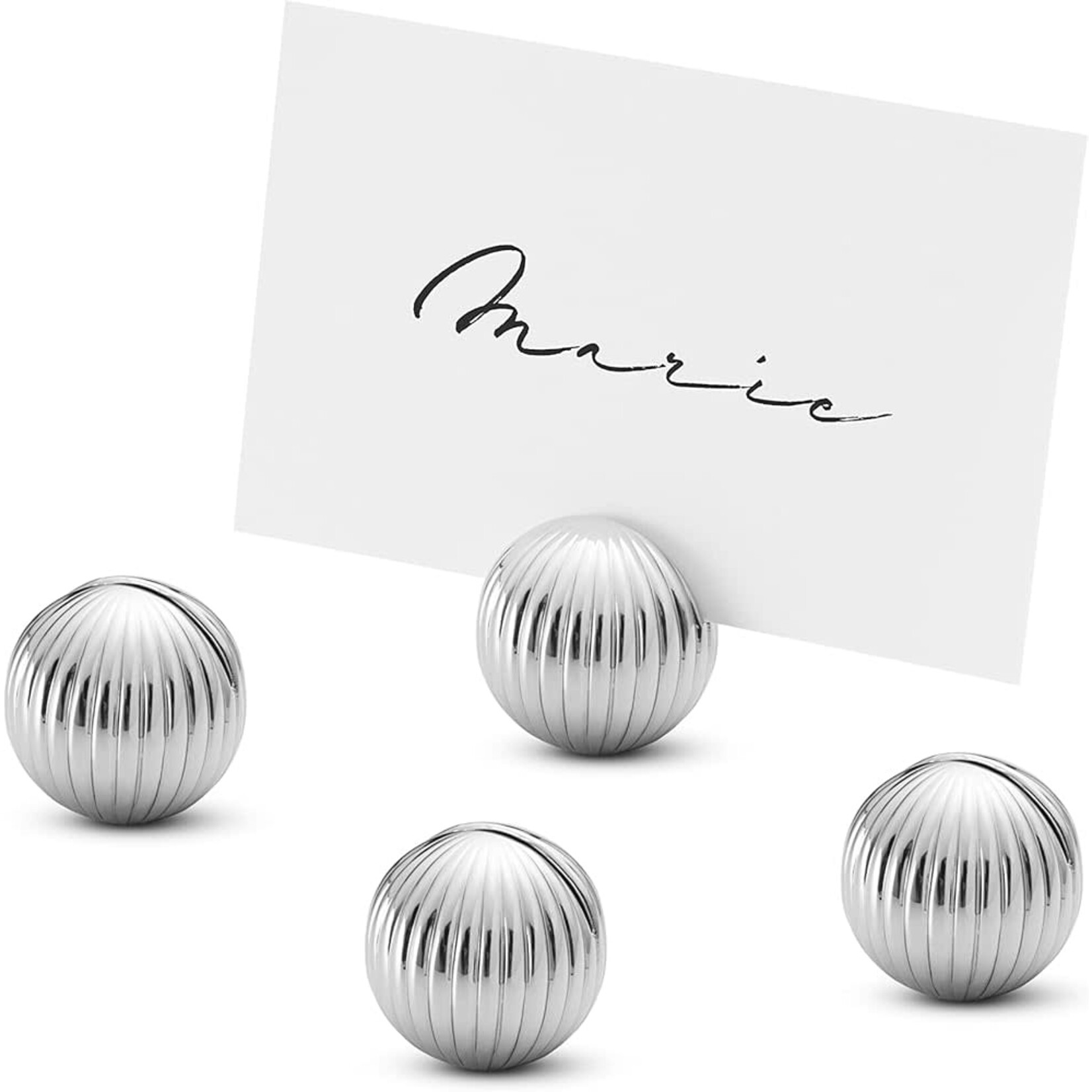 Georg Jensen Bernadotte Table Card Holders Set of 4