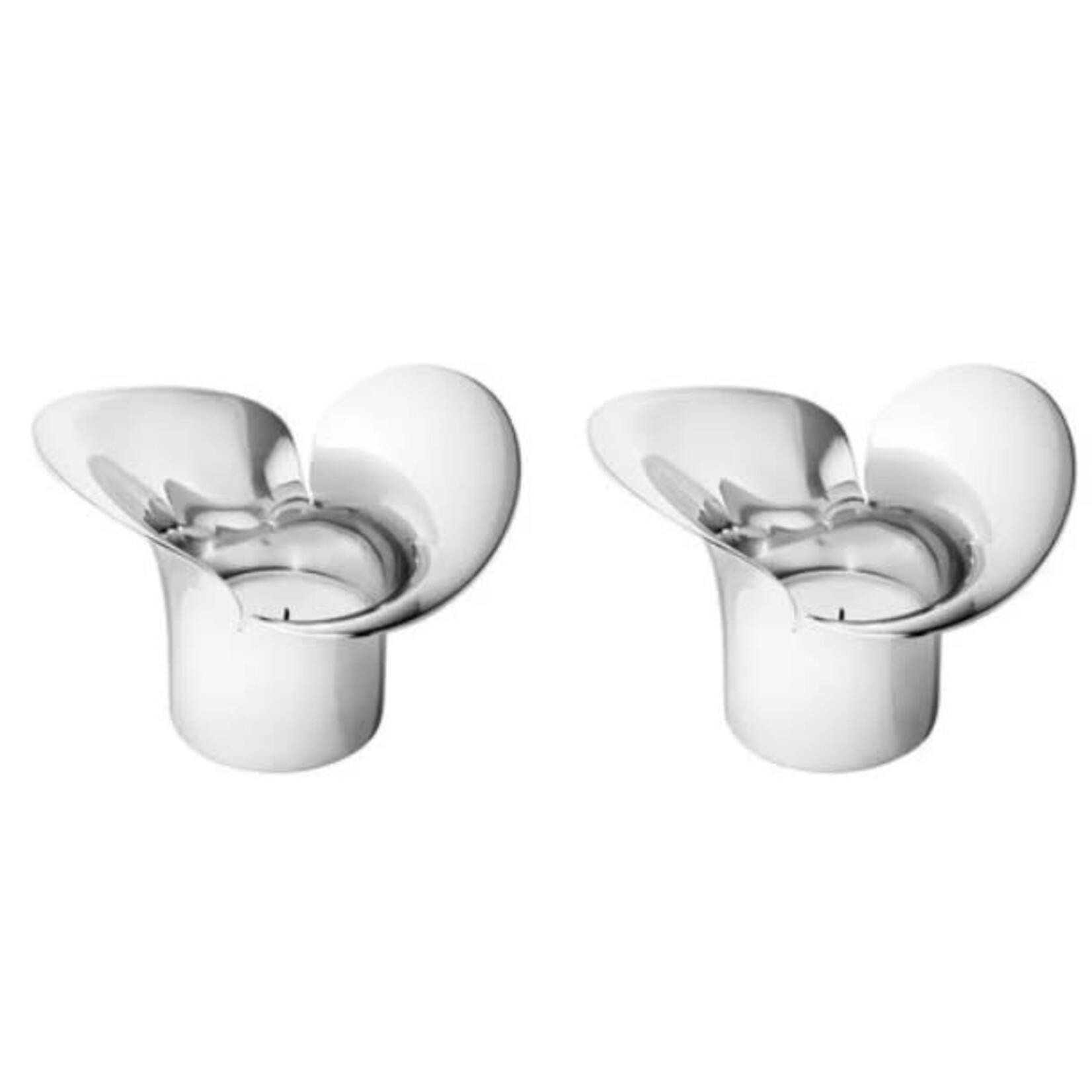 Georg Jensen Bloom Botanica Tealight Candleholder Set of 2