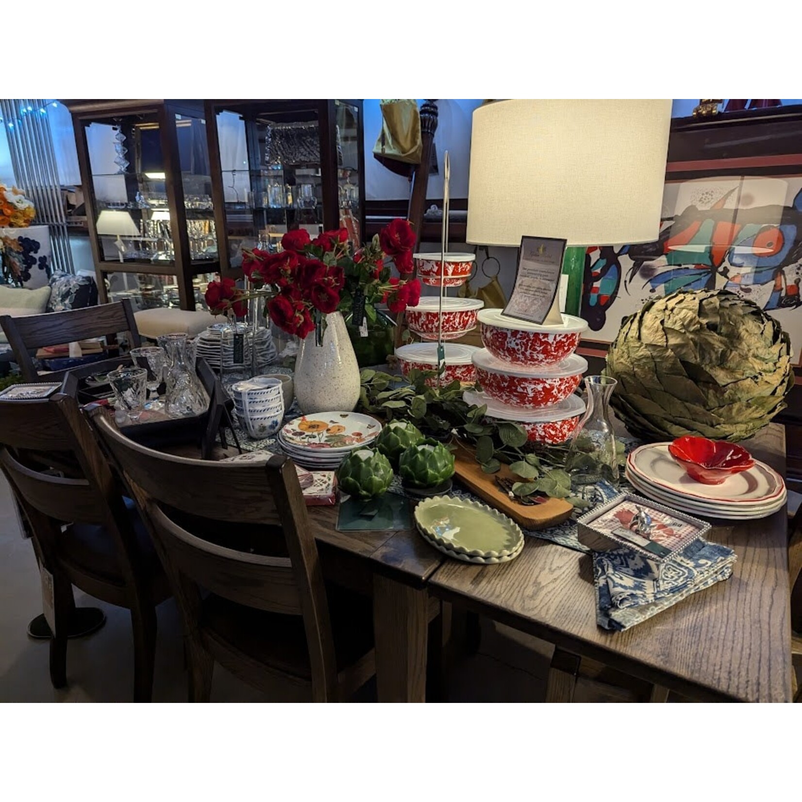 Napa Home and Garden Maddie Green Oval Tray