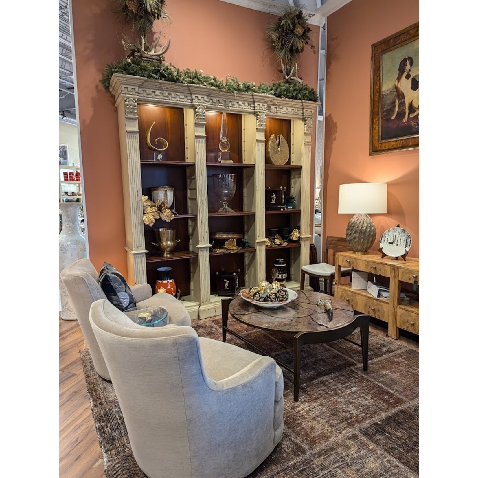 Art Frame Direct Distressed Bookcase with Lights