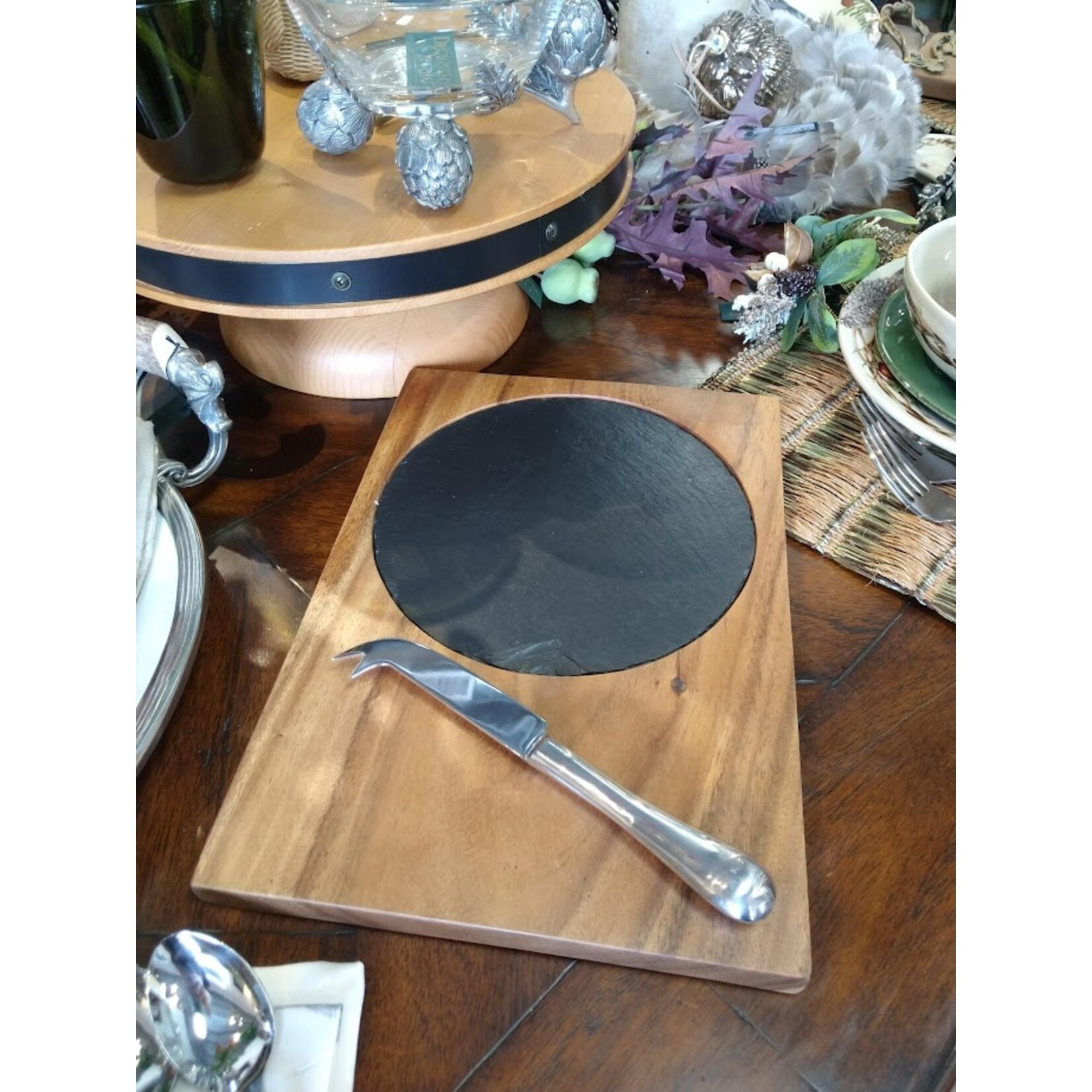 Just Slate Company Antipasti  Medium Cheese Board and Knife