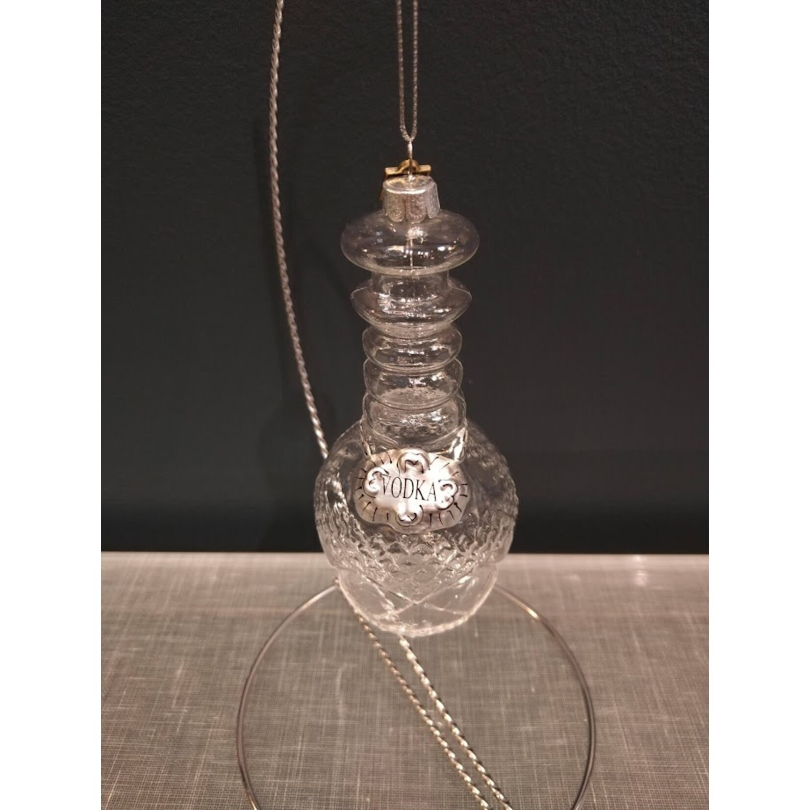 RAZ Imports Decanter Glass Ornament
