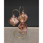 RAZ Imports Pinecone Branch Design on Mercury Glass Ornament