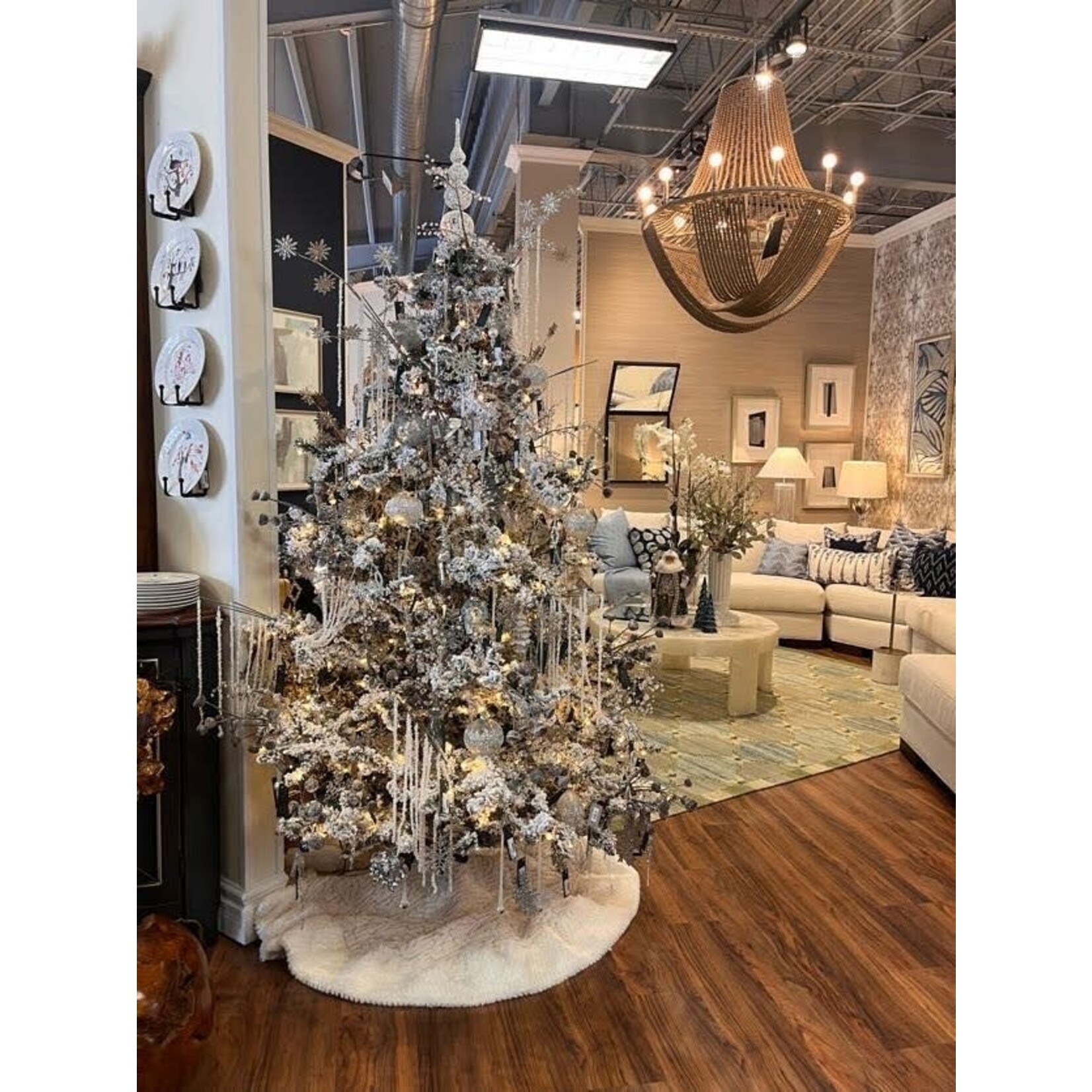 Jim Marvin Enterprises Spun Glass Icicle Ornament 6''