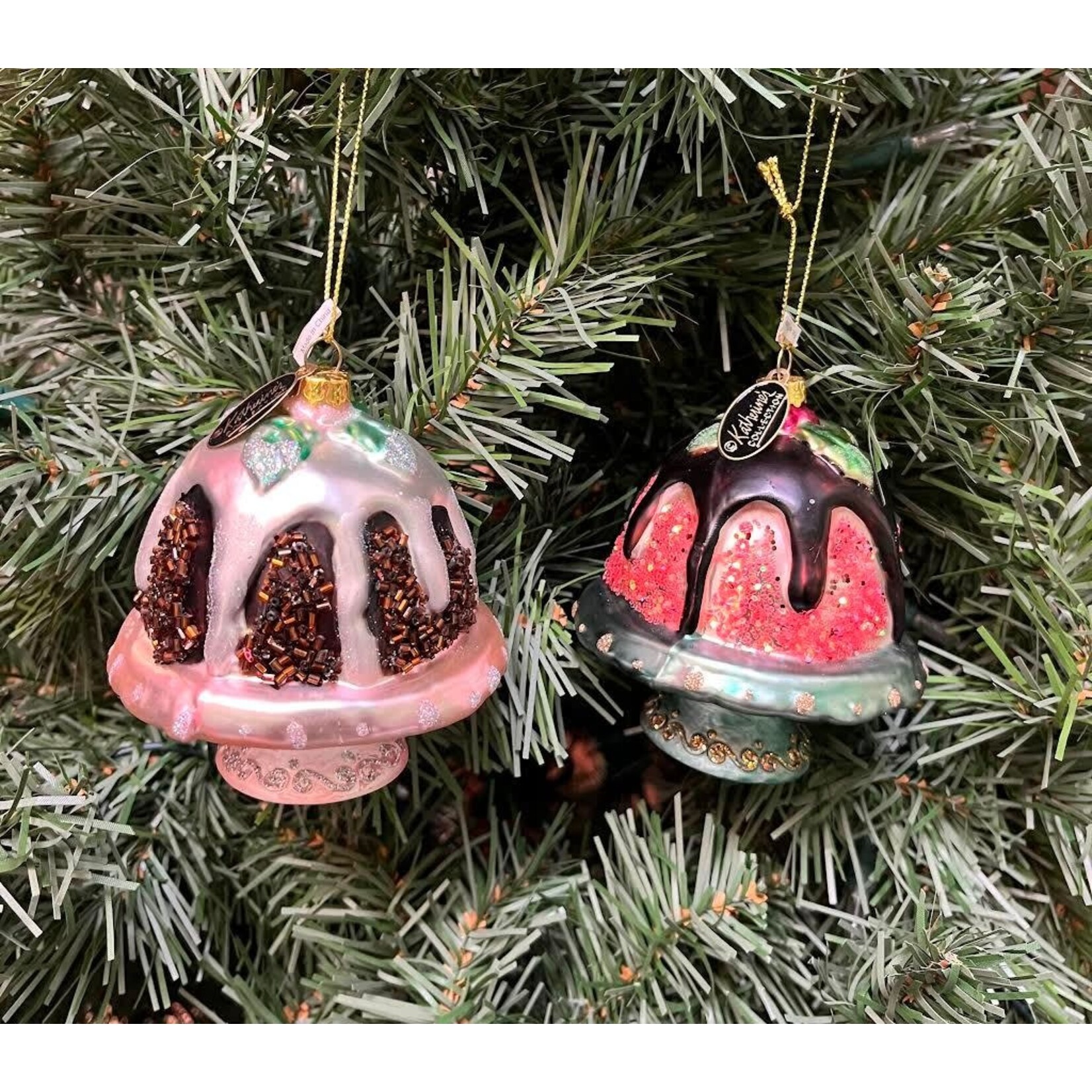 Katherine's Collection Bundt Cake Beaded Ornament