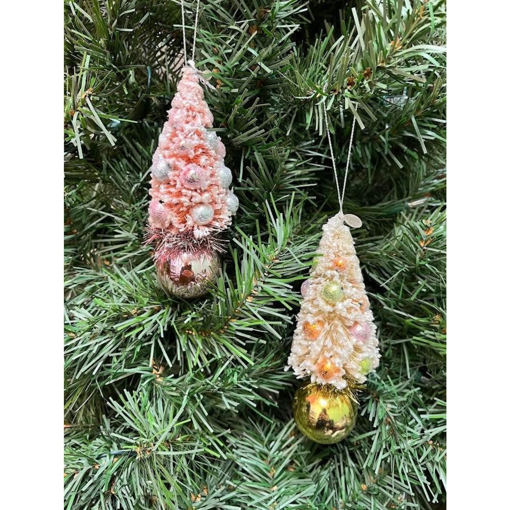 Two's Company Glitter Gum Drop Tree Ornament 5.5"