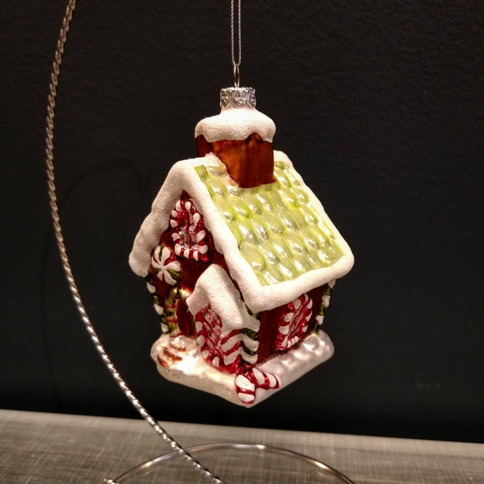 Katherine's Collection Gingerbread House Glitter Ornament