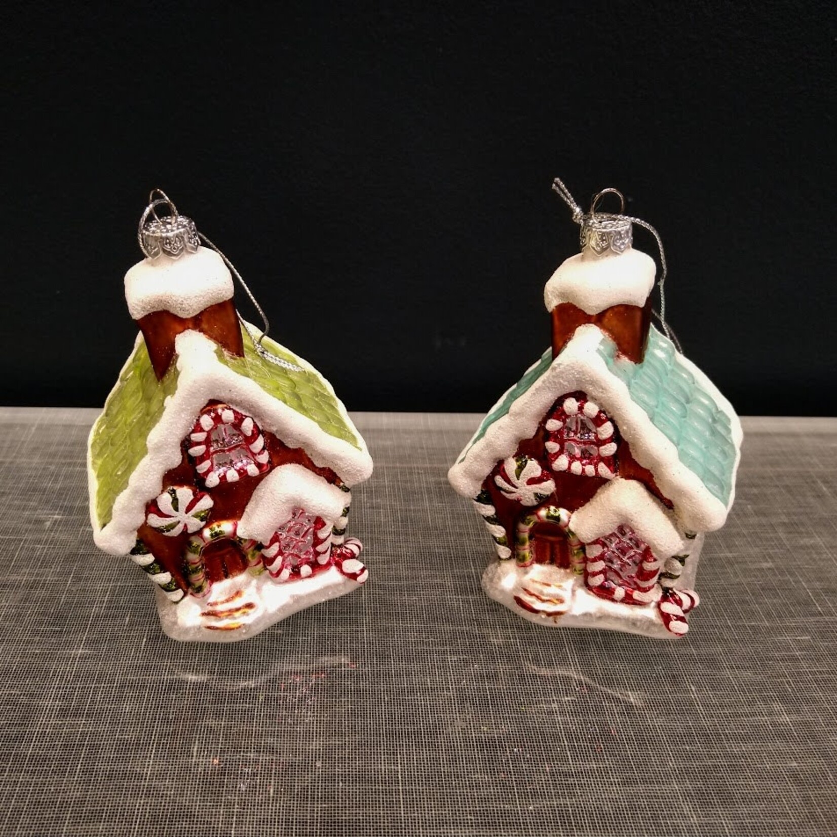 Katherine's Collection Gingerbread House Glitter Ornament