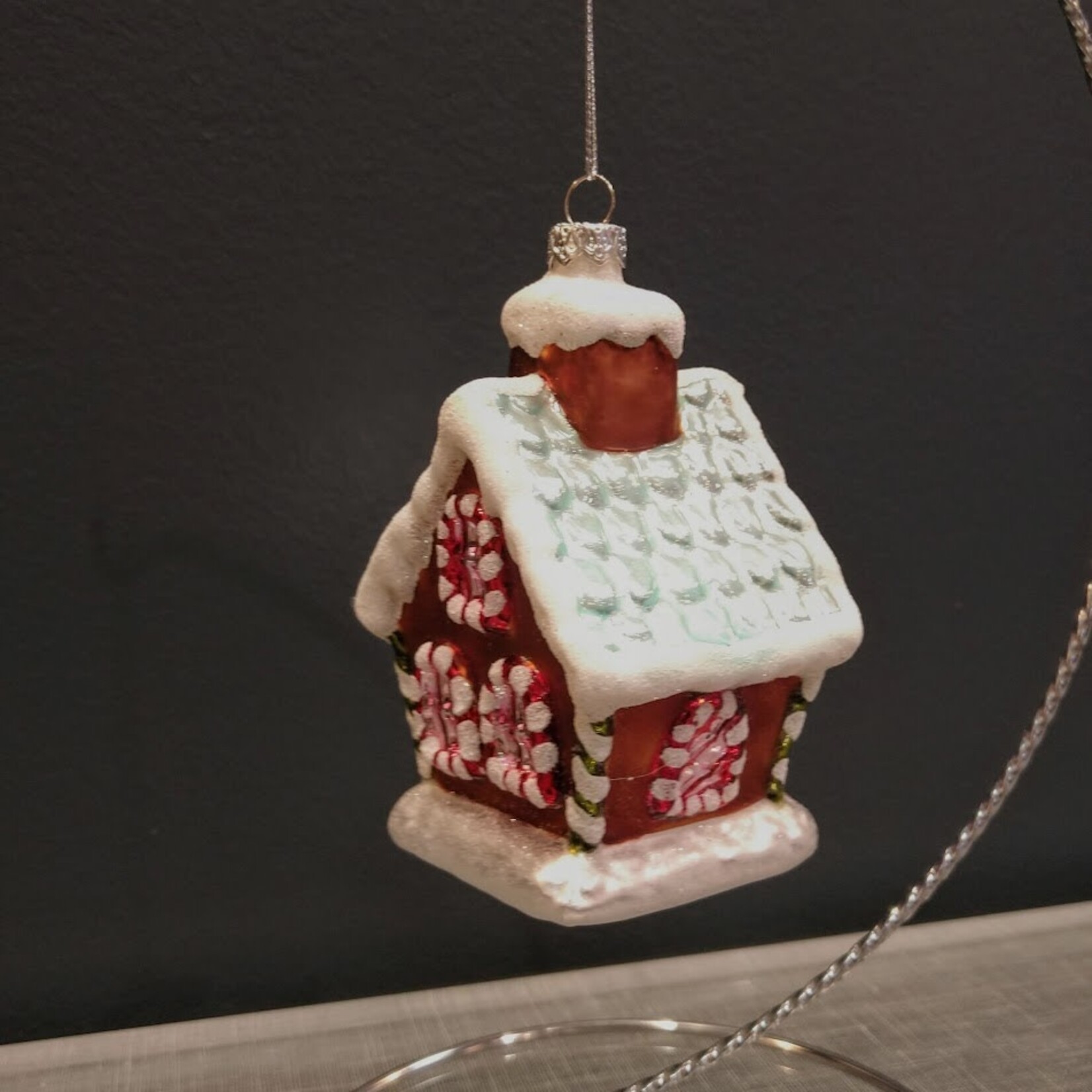Katherine's Collection Gingerbread House Glitter Ornament