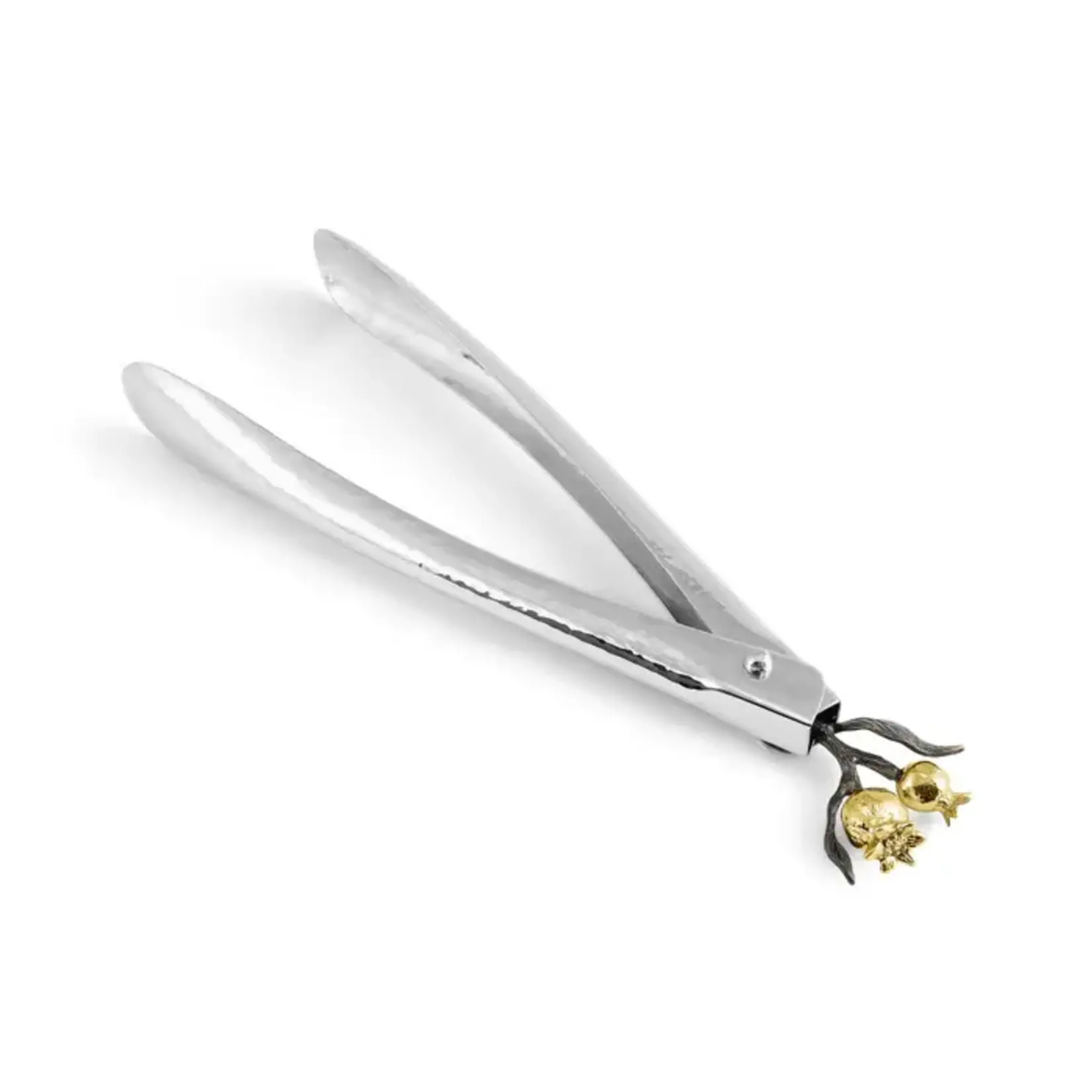 Michael Aram Pomegranate Lock Spring Tongs Large