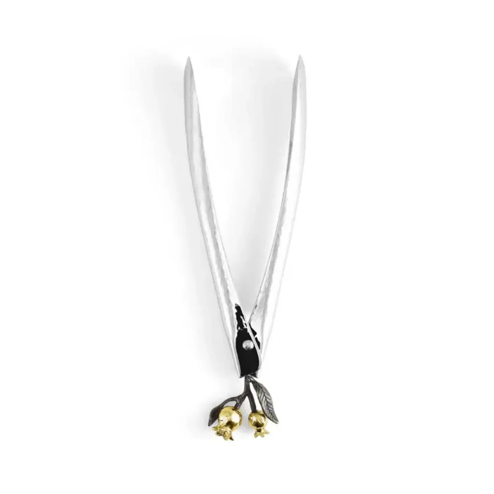 Michael Aram Pomegranate Lock Spring Tongs Large