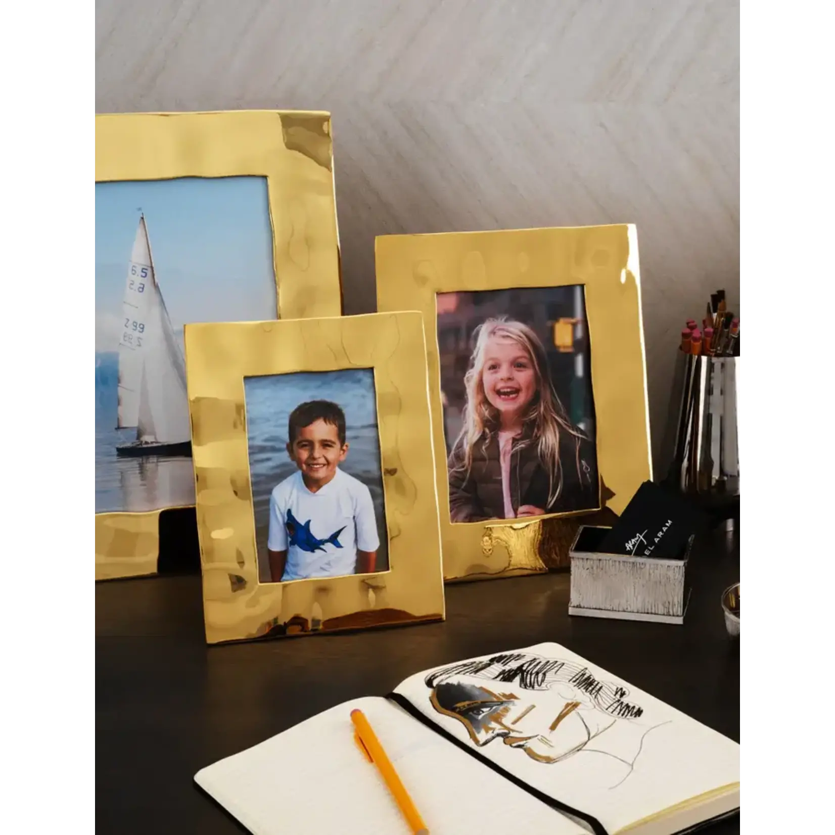 Michael Aram Reflective Photo Frame Gold 5x7