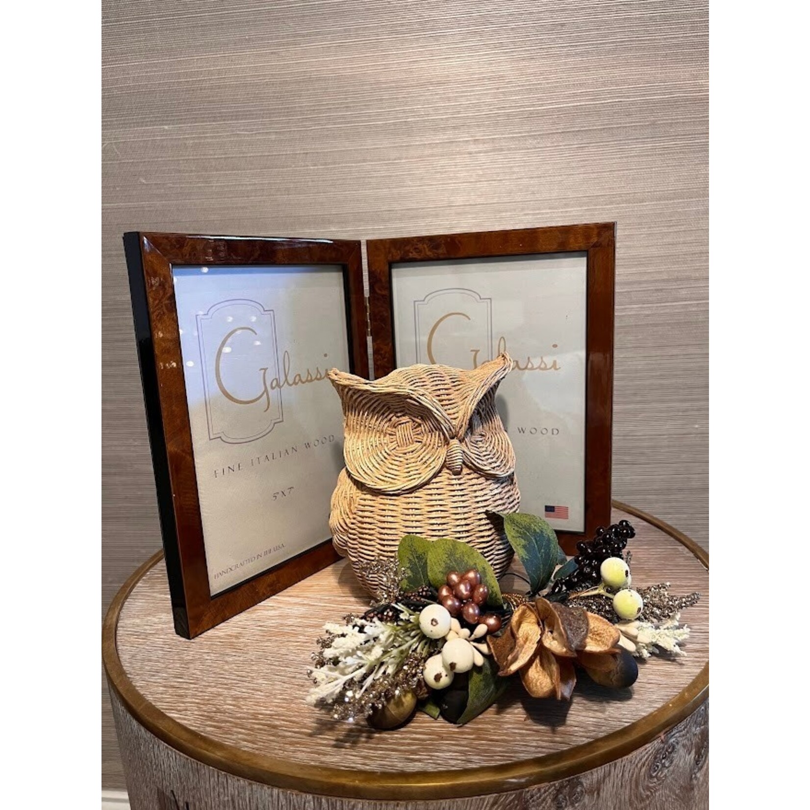 Two's Company Basketweave Pattern Owl