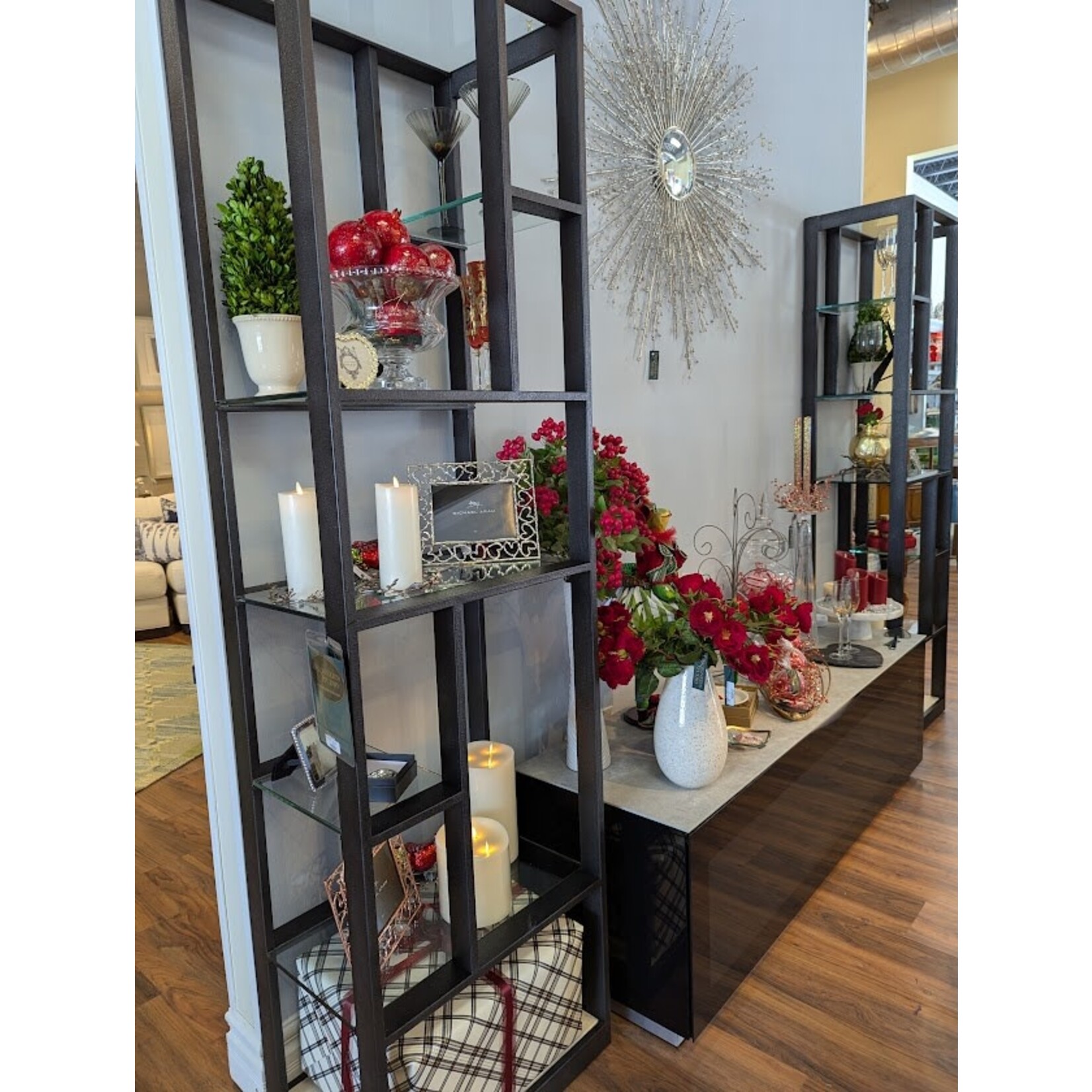 Vanguard Furniture Pengrove  Black Textured Metal Etagere