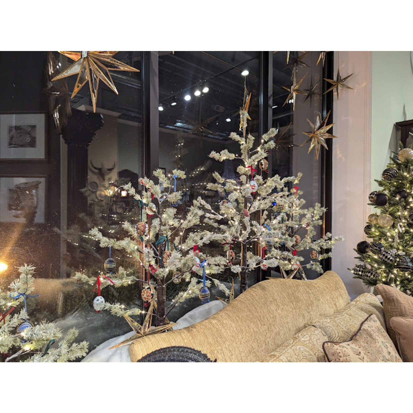 RAZ Imports Mirrored Star Ornament 12"