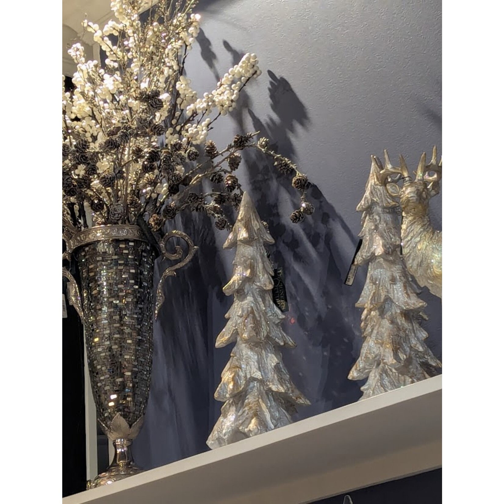 Winward Home White & Gold Table Christmas Tree