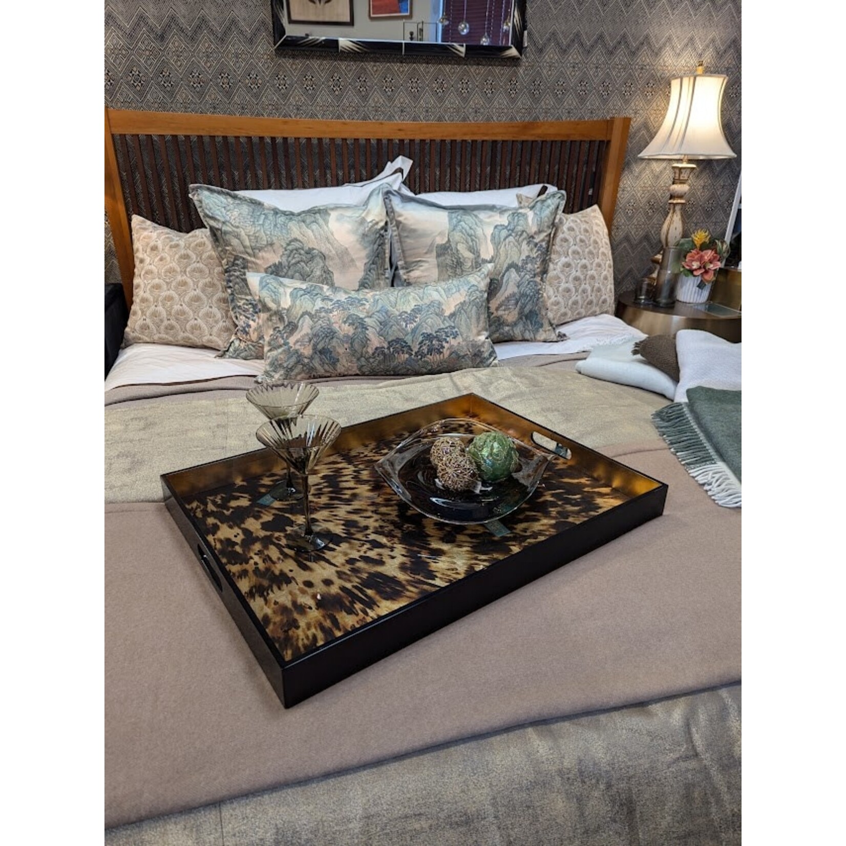 Matouk Cosmo King Sable Merino Wool Throw Blanket - 116x98