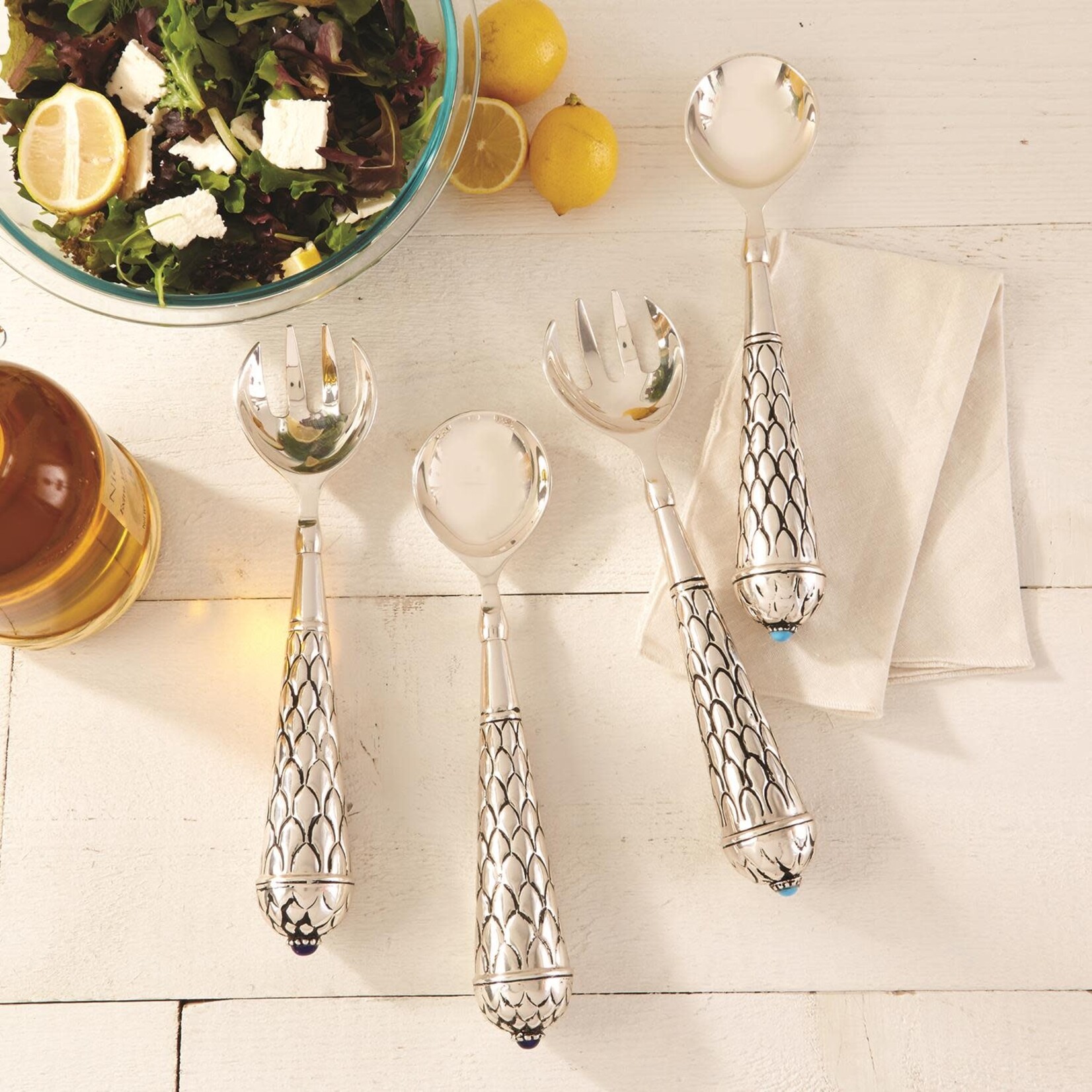 Two's Company Triton Serving Pieces Set of 2