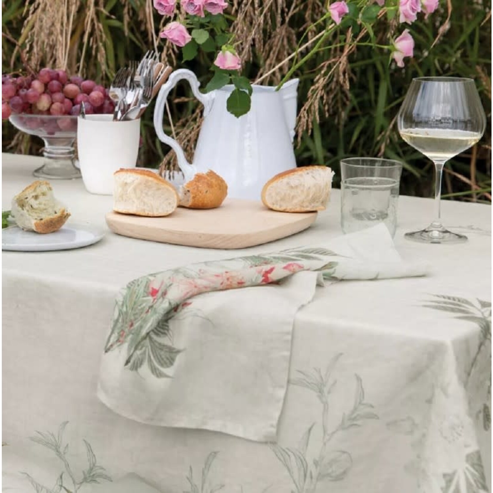 Garnier Thiebaut Ombres Des Cerisiers Naturel Linen Napkin