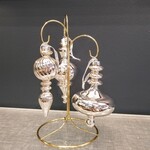 Two's Company Small Silver Mercury Glass Finial Ornament