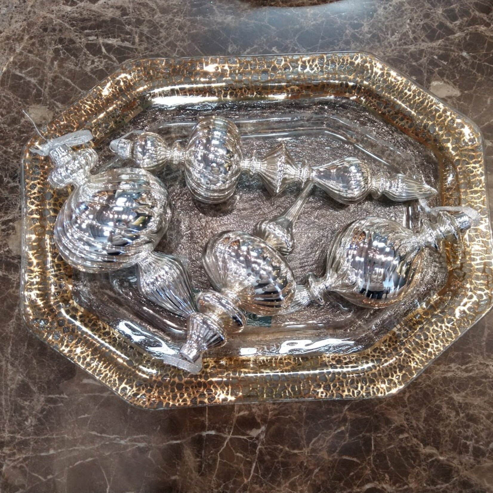 Two's Company Large Mercury Finial Ornament