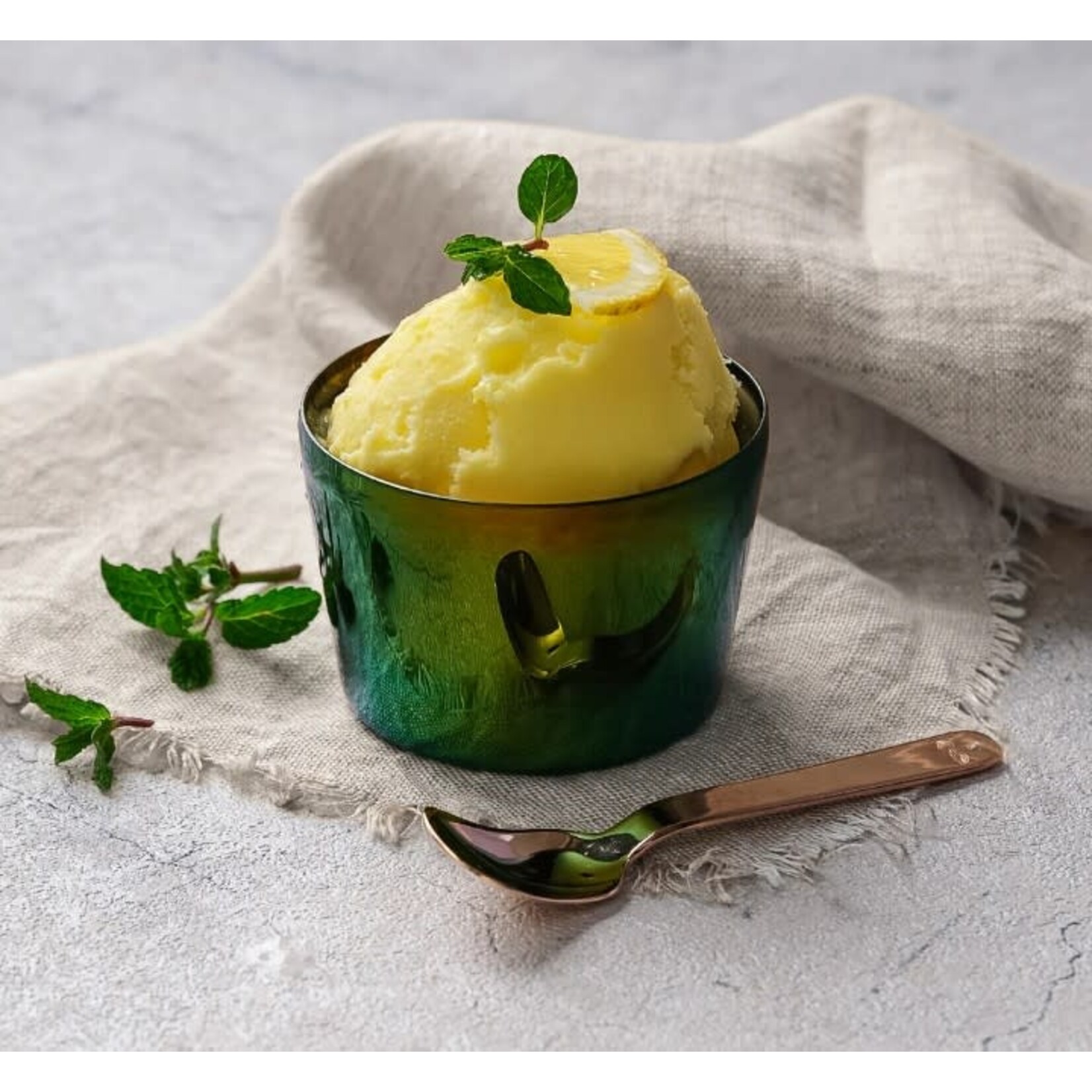 Eastern Accent Int Matcha Ice Cream Holder with Spoon