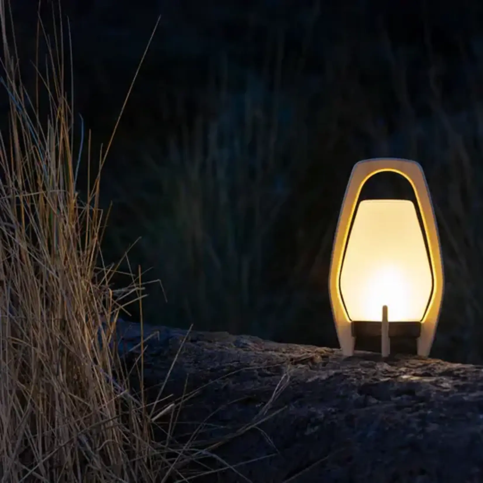Allsop Home Garden Drifter Lantern Portable LED Lamp with Wood Frame